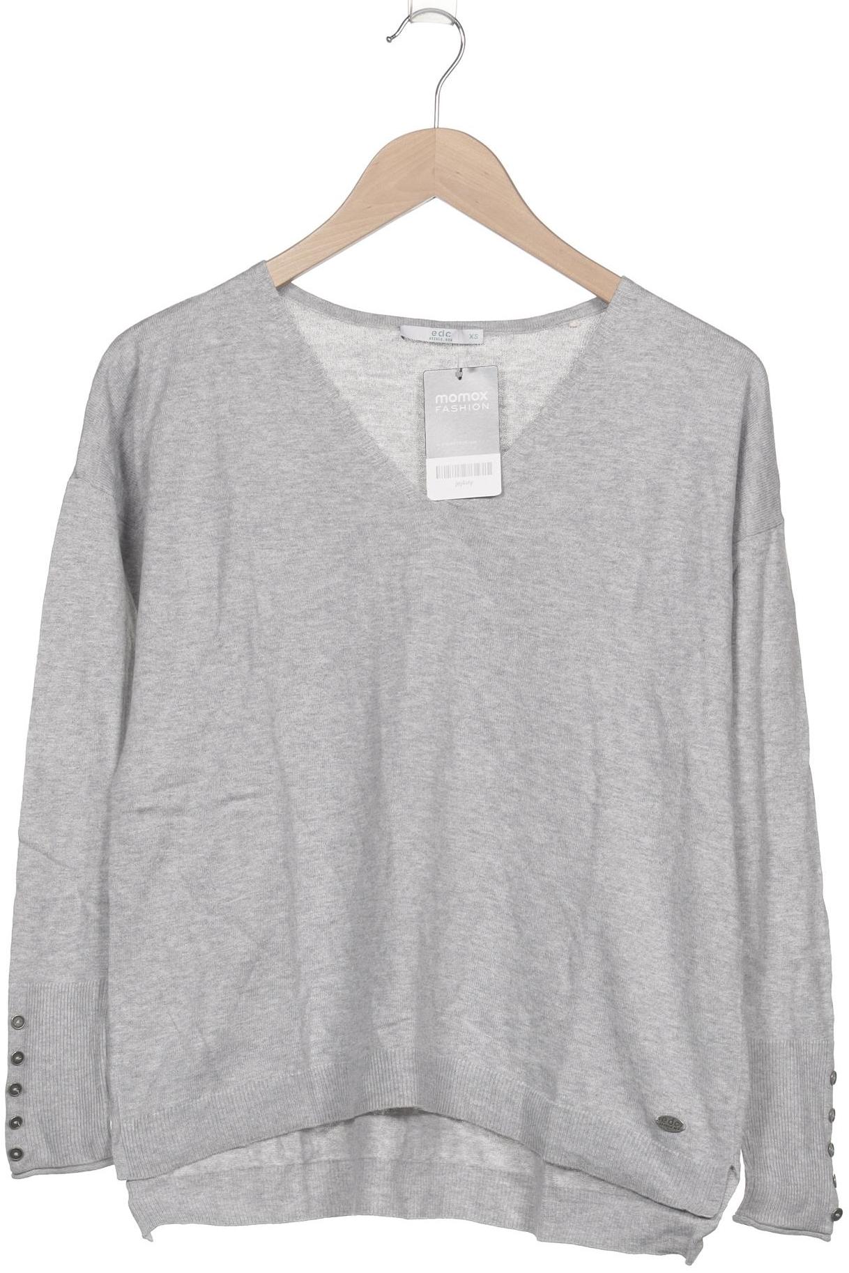 

edc by Esprit Damen Pullover, grau, Gr. 34