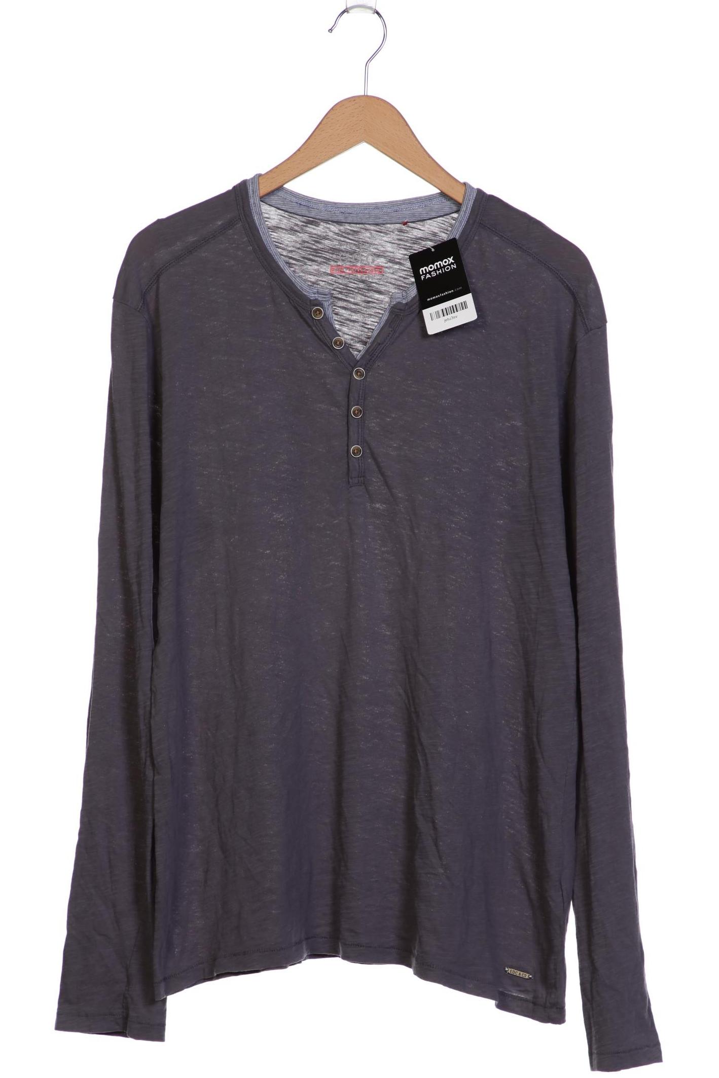 

edc by Esprit Herren Langarmshirt, grau, Gr. 54