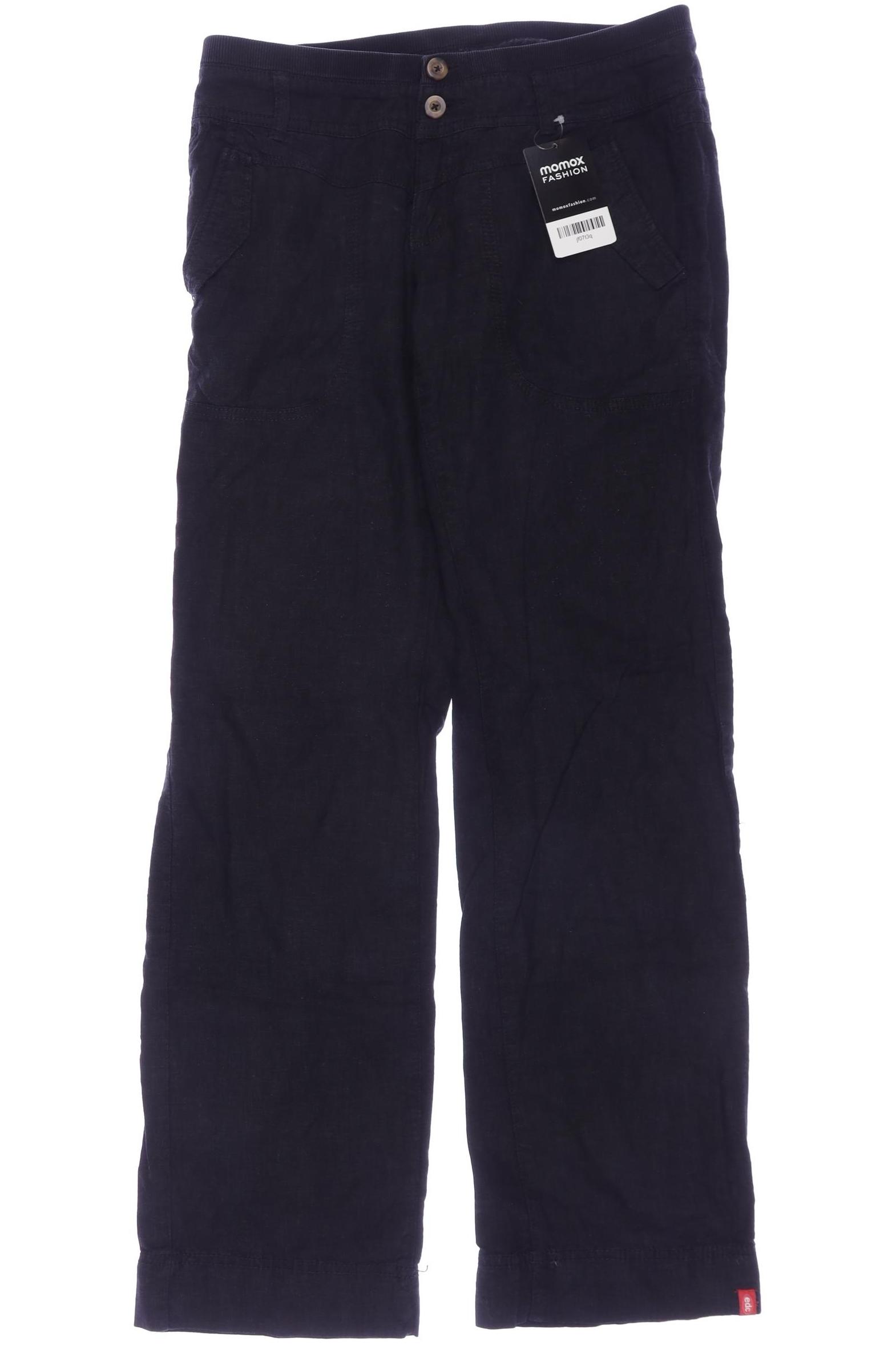 

edc by Esprit Damen Stoffhose, schwarz, Gr. 36