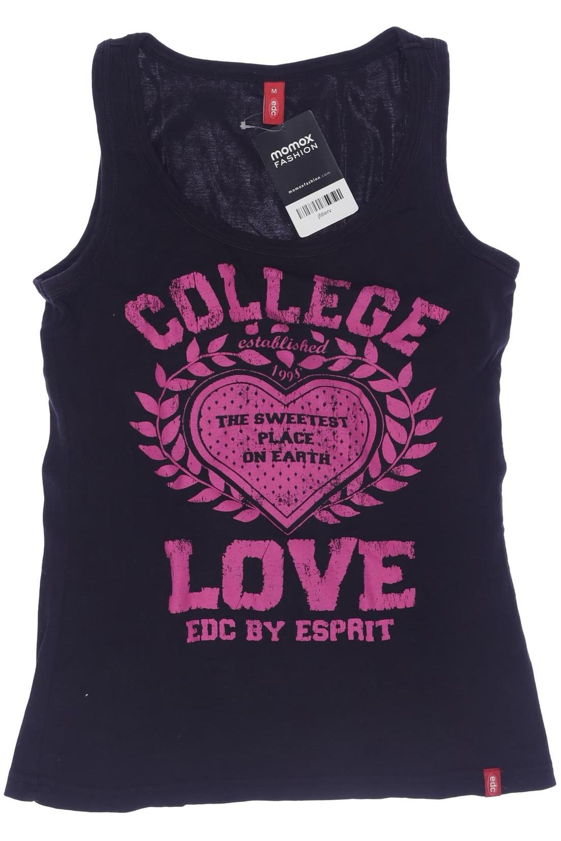 

edc by Esprit Damen Top, schwarz, Gr. 38