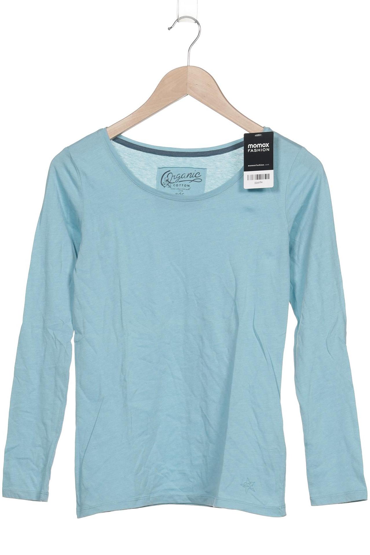 

edc by Esprit Damen Langarmshirt, blau, Gr. 36