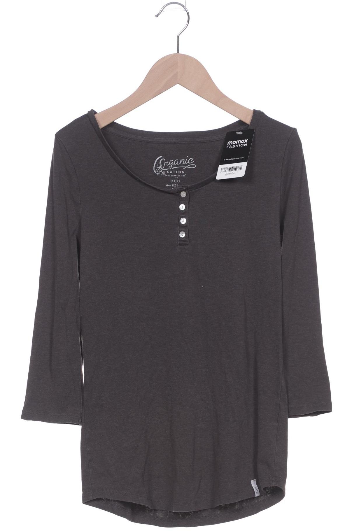 

edc by Esprit Damen Langarmshirt, grau, Gr. 38