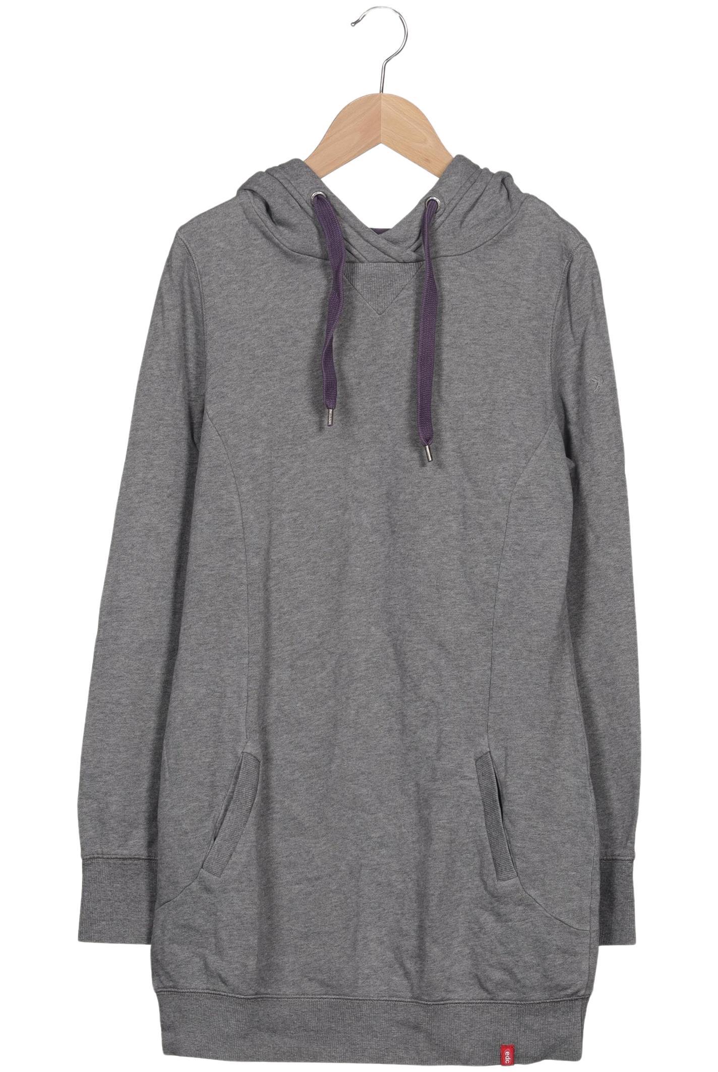 

edc by Esprit Damen Kapuzenpullover, grau, Gr. 38