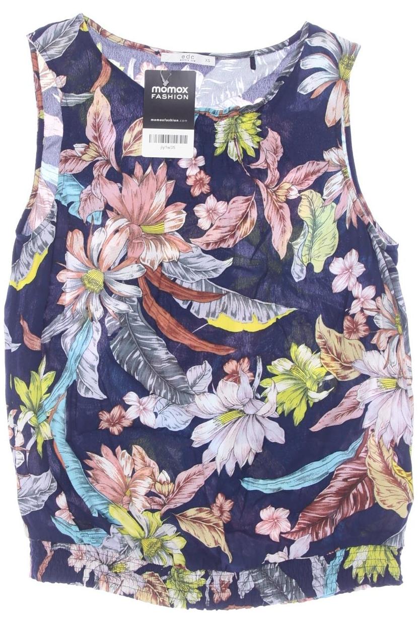 

edc by Esprit Damen Top, marineblau, Gr. 34