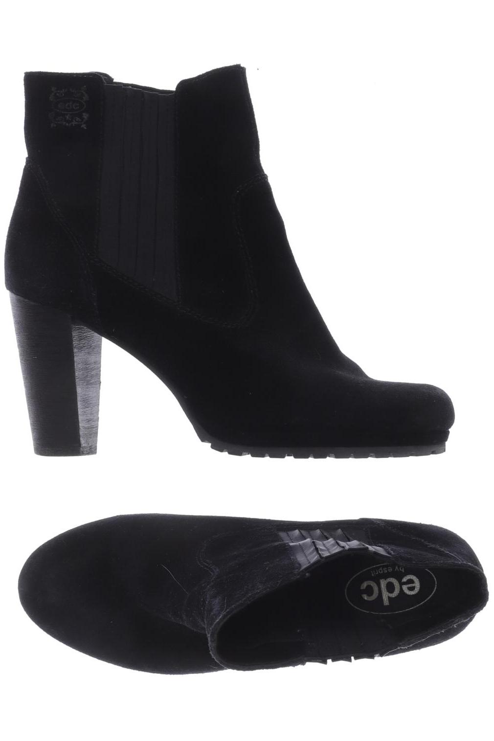 

edc by Esprit Damen Stiefelette, schwarz, Gr. 39