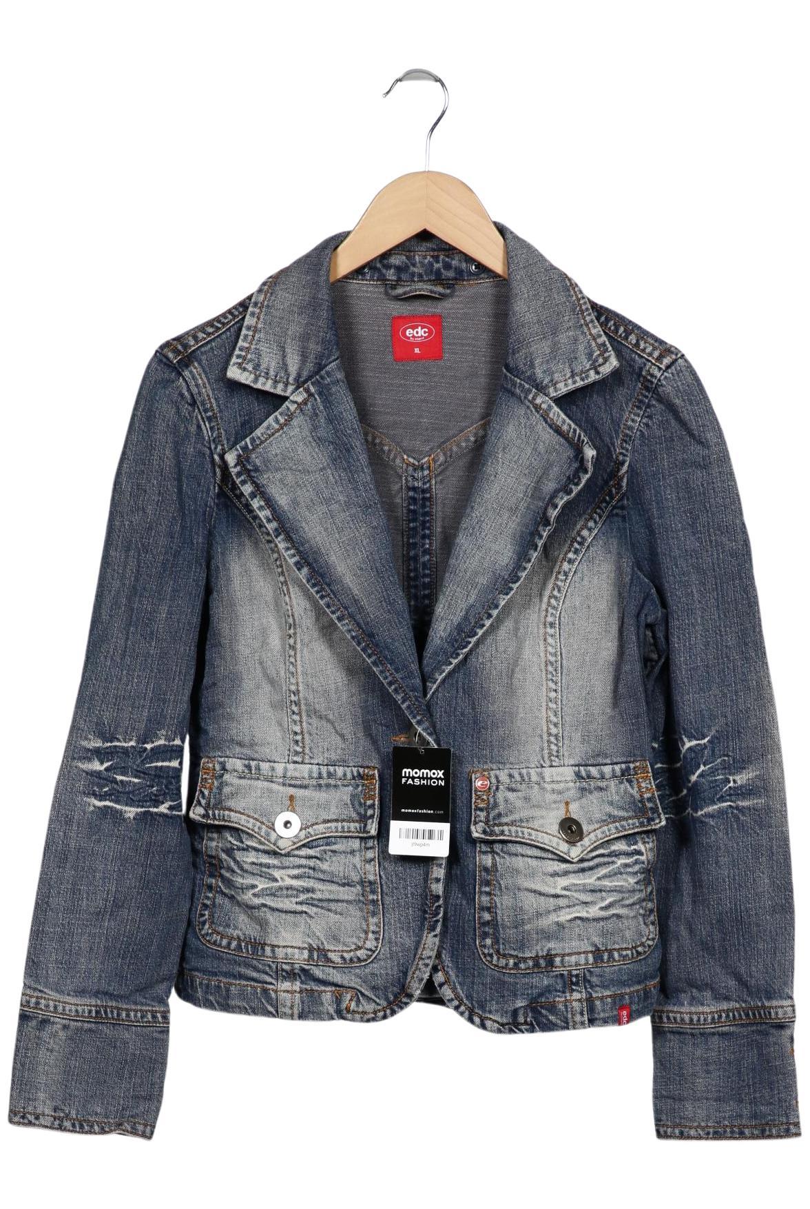 

edc by Esprit Damen Jacke, blau, Gr. 44