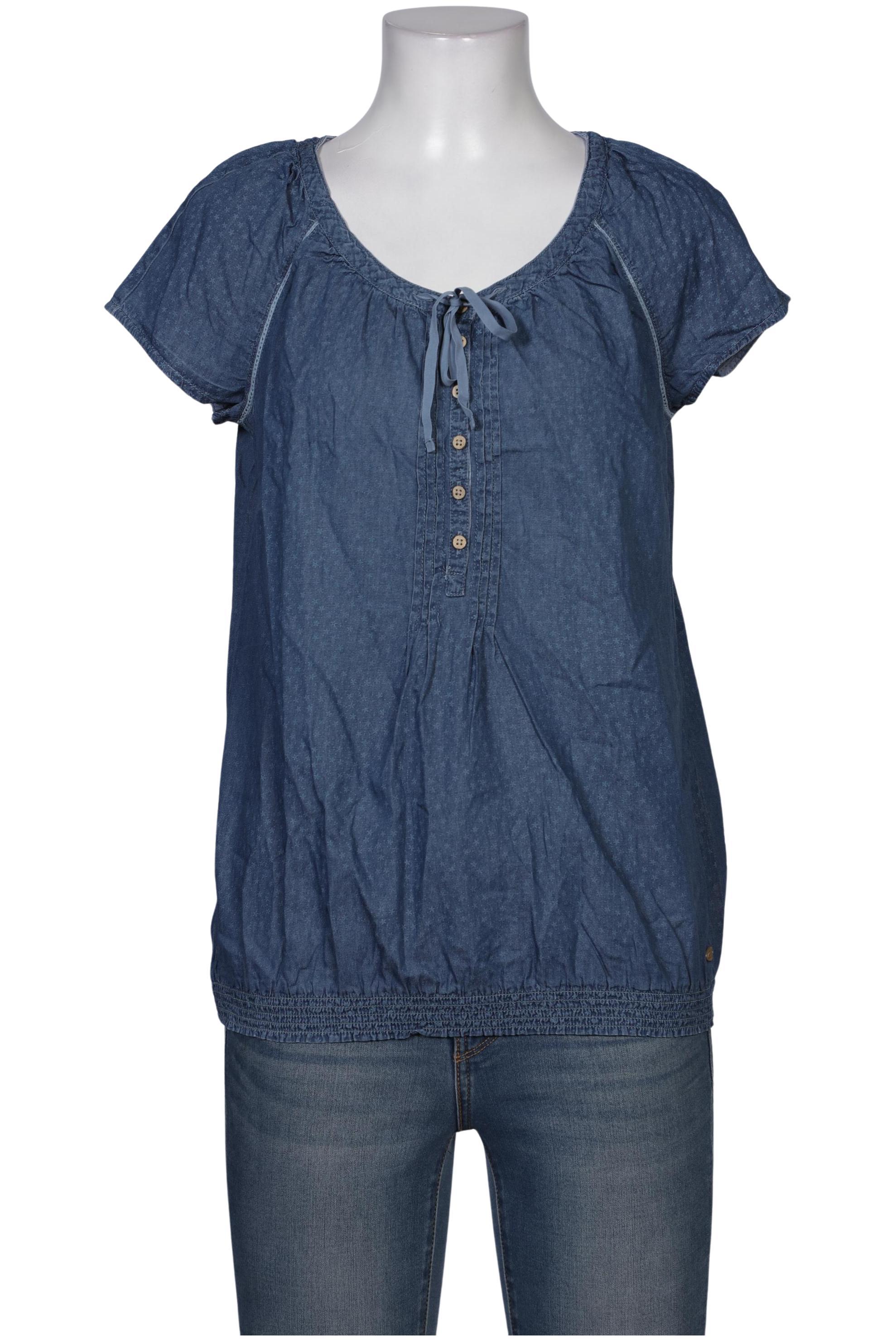 

edc by Esprit Damen Bluse, blau, Gr. 38