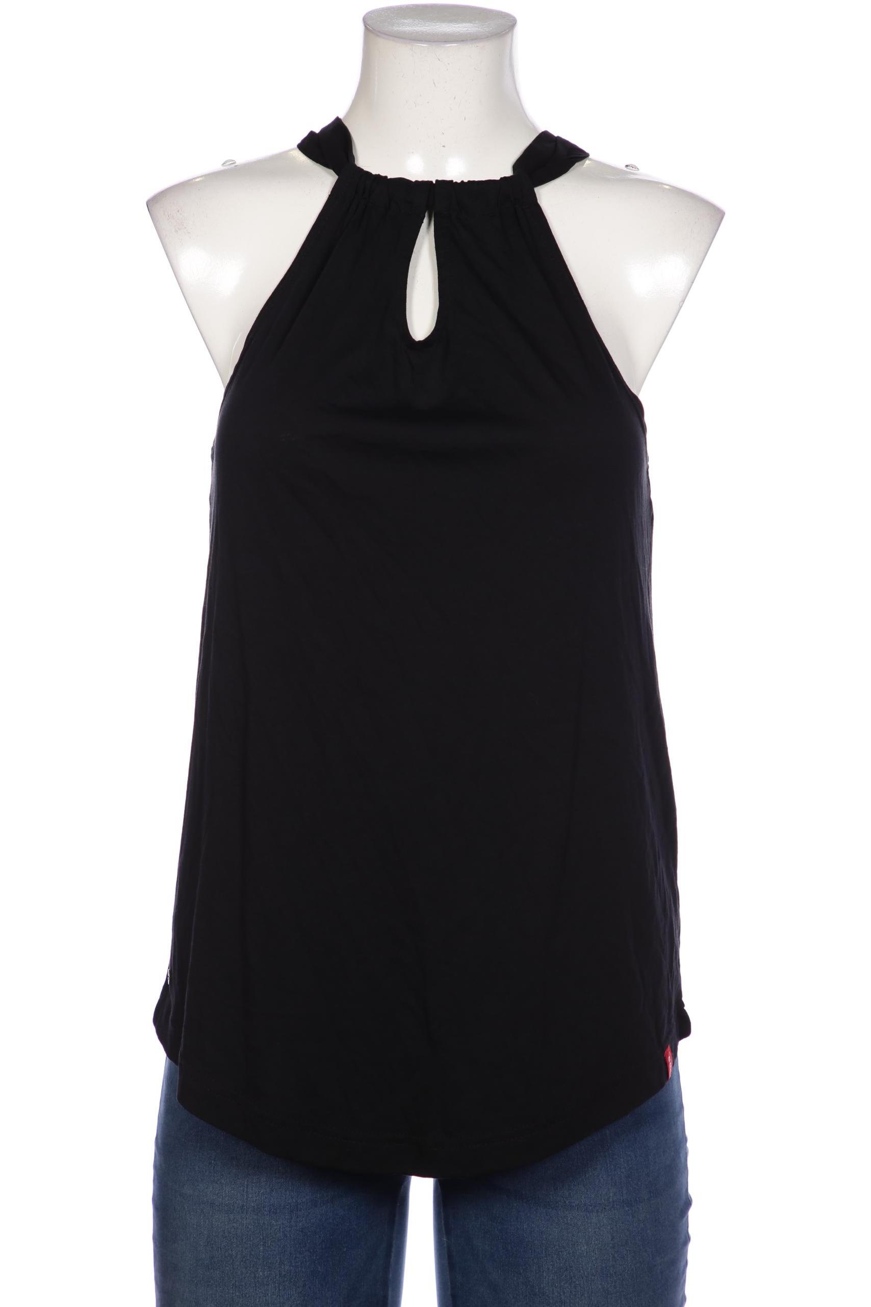 

edc by Esprit Damen Top, schwarz, Gr. 38