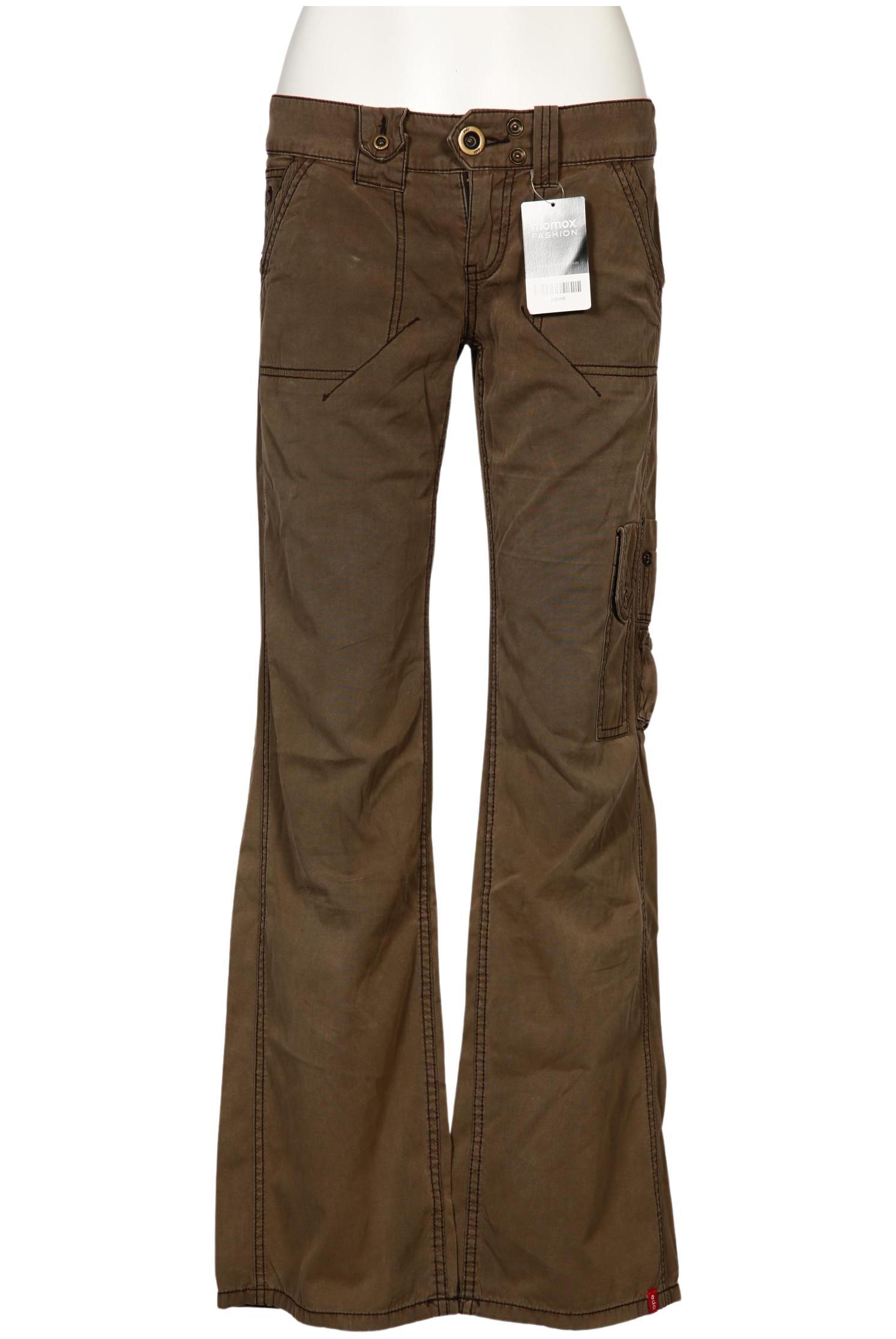 

edc by Esprit Damen Stoffhose, braun, Gr. 38