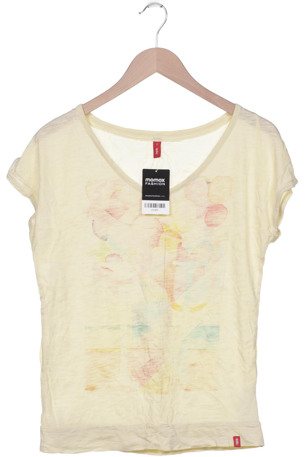 

edc by Esprit Damen T-Shirt, gelb, Gr. 36