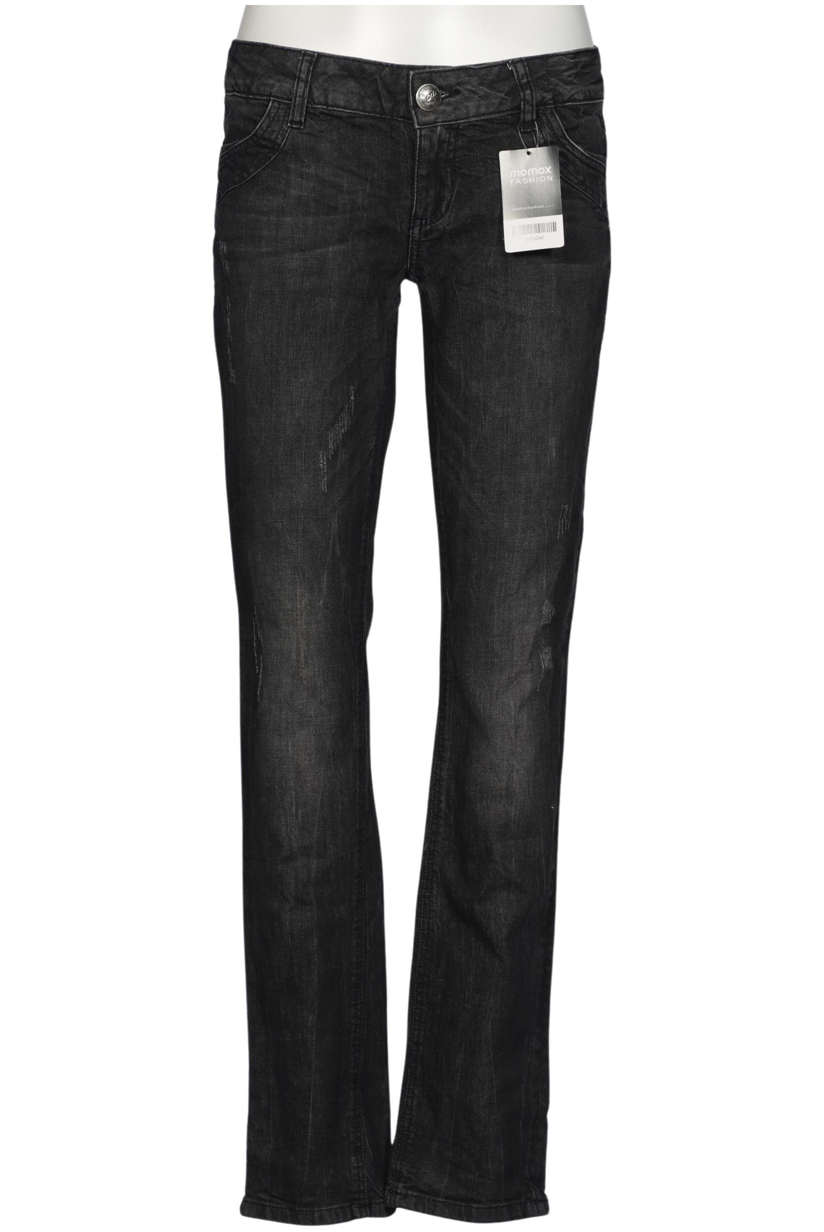 

edc by Esprit Damen Jeans, schwarz, Gr. 30