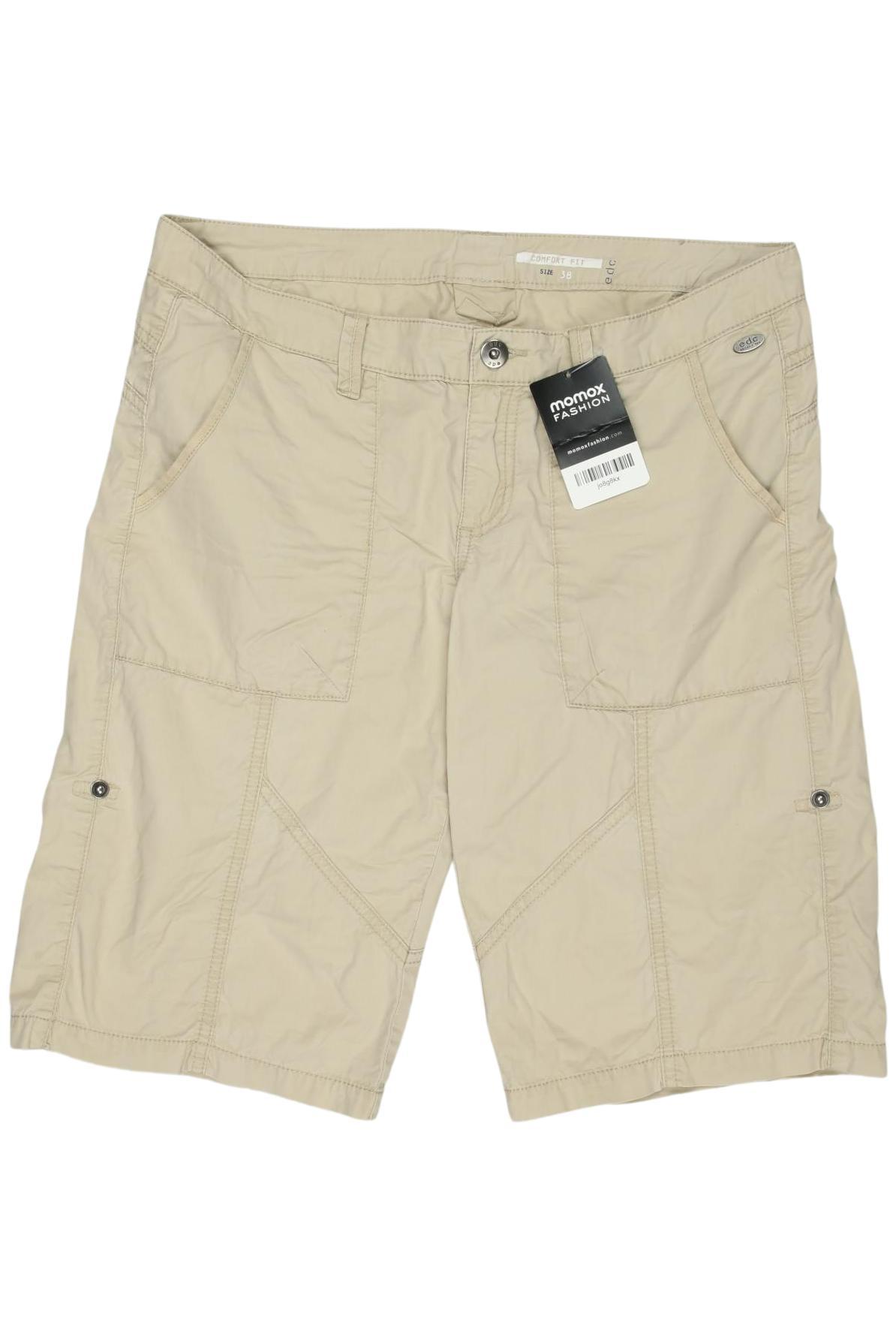 

edc by Esprit Damen Shorts, beige, Gr. 38