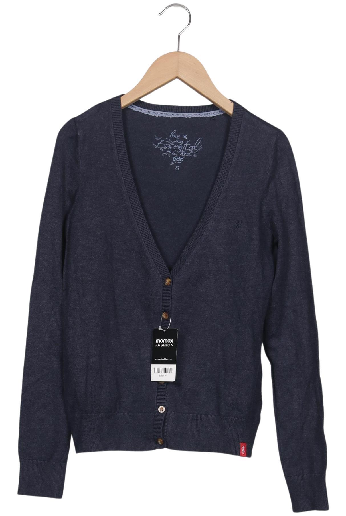 

edc by Esprit Damen Strickjacke, marineblau, Gr. 36