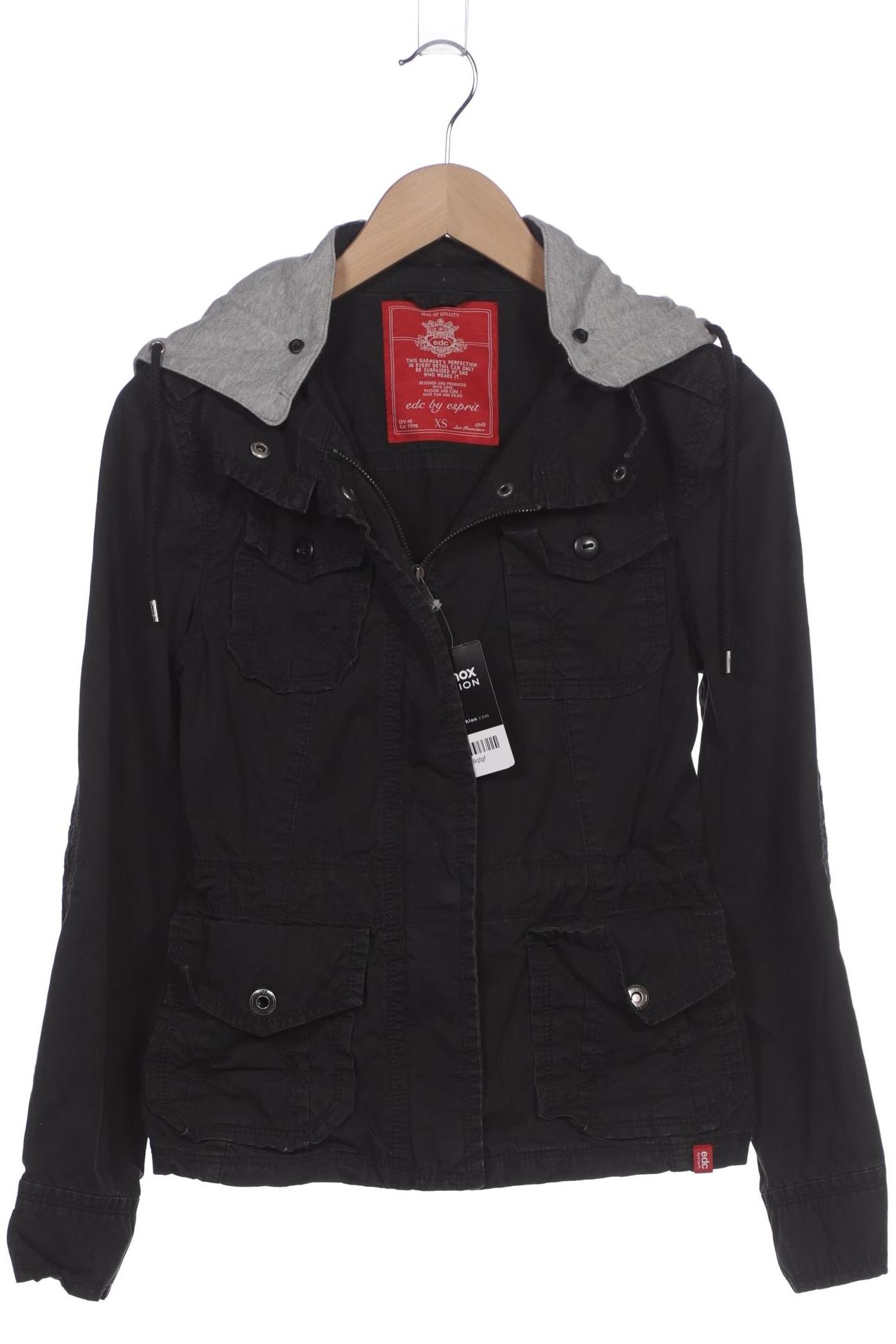 

edc by Esprit Damen Jacke, schwarz, Gr. 34