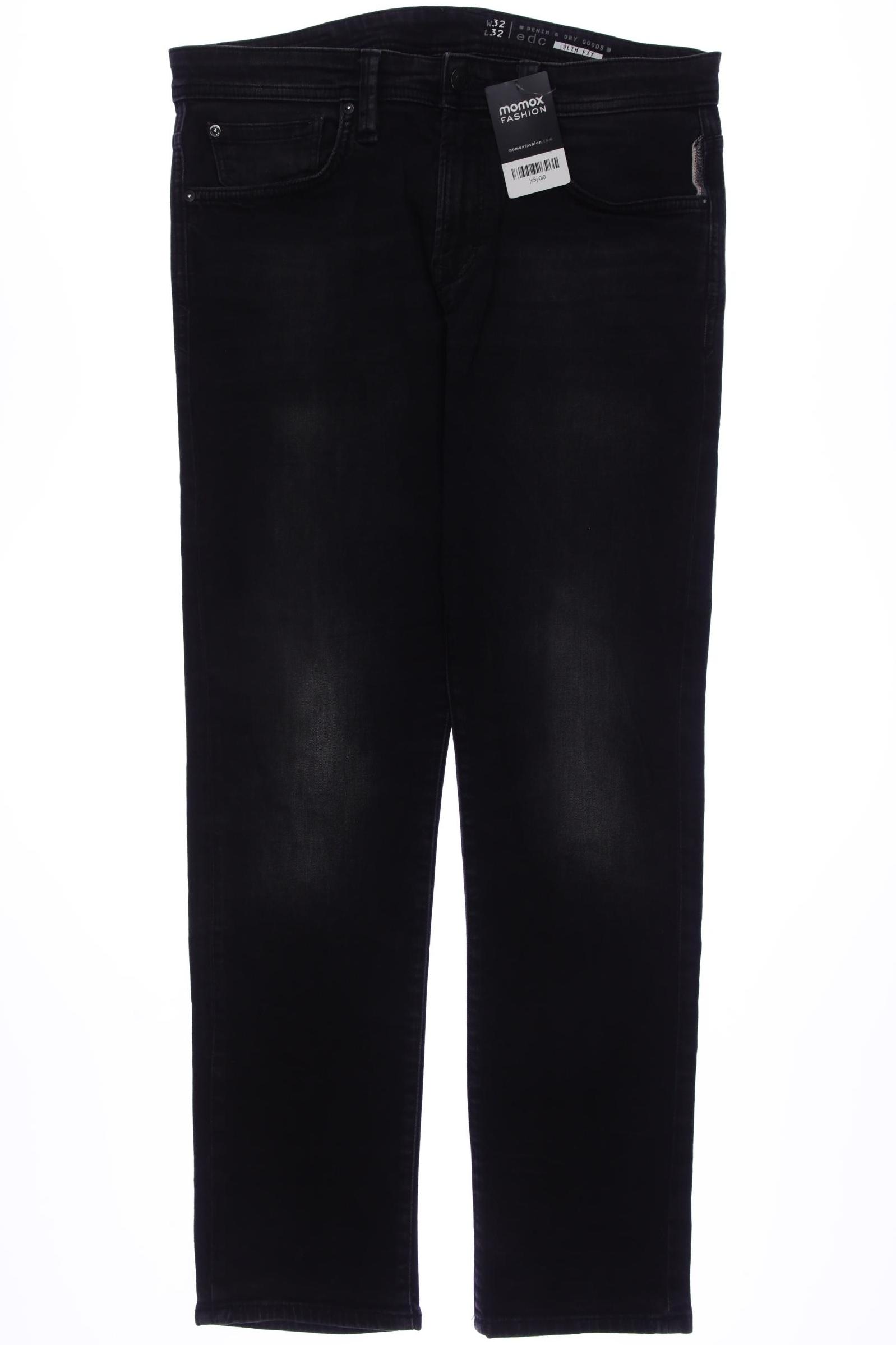 

edc by Esprit Herren Jeans, schwarz, Gr. 32