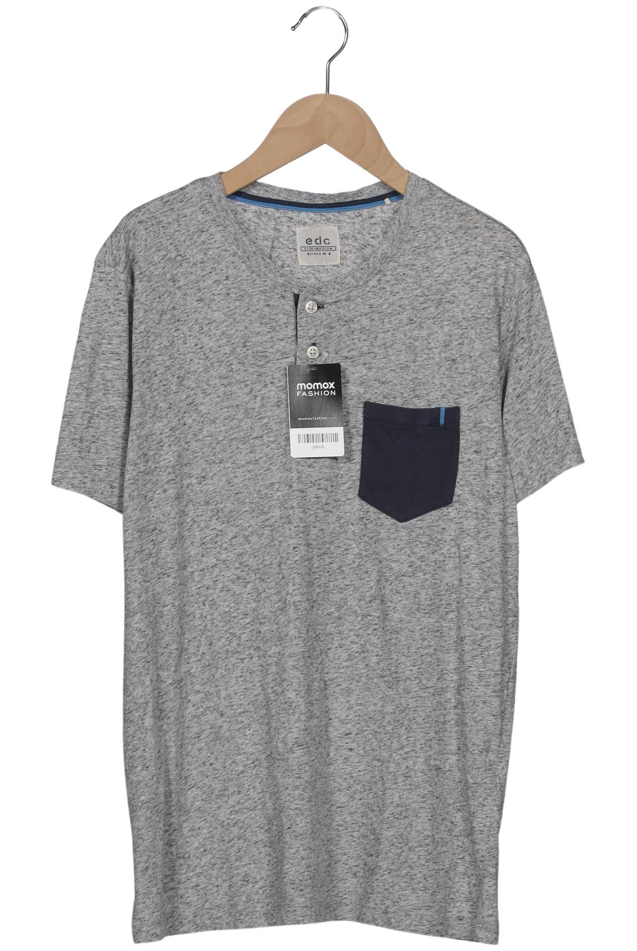 

edc by Esprit Herren T-Shirt, grau, Gr. 48