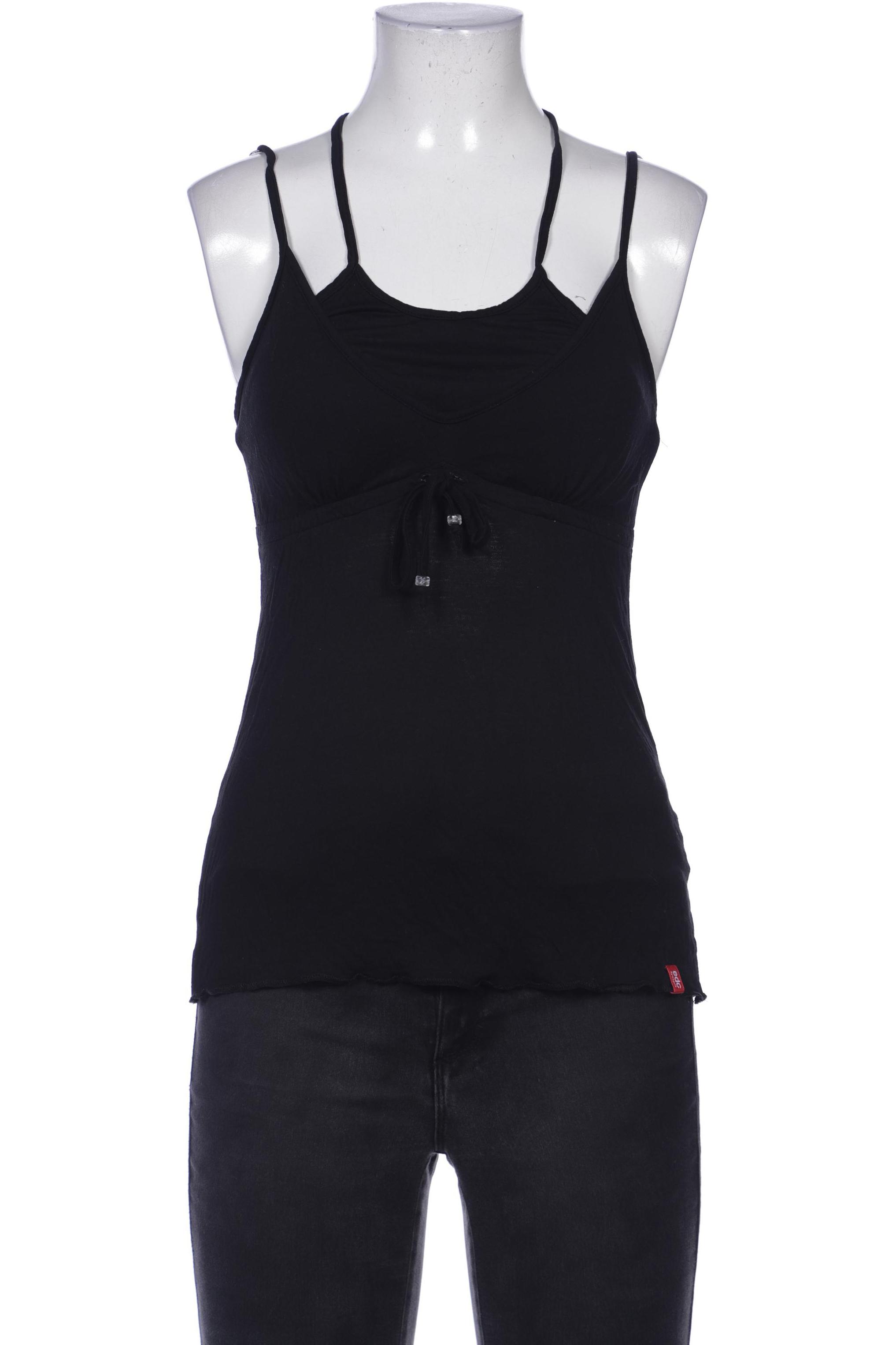 

edc by Esprit Damen Top, schwarz, Gr. 34