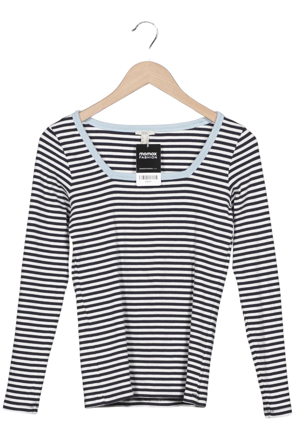 

edc by Esprit Damen Langarmshirt, mehrfarbig, Gr. 36