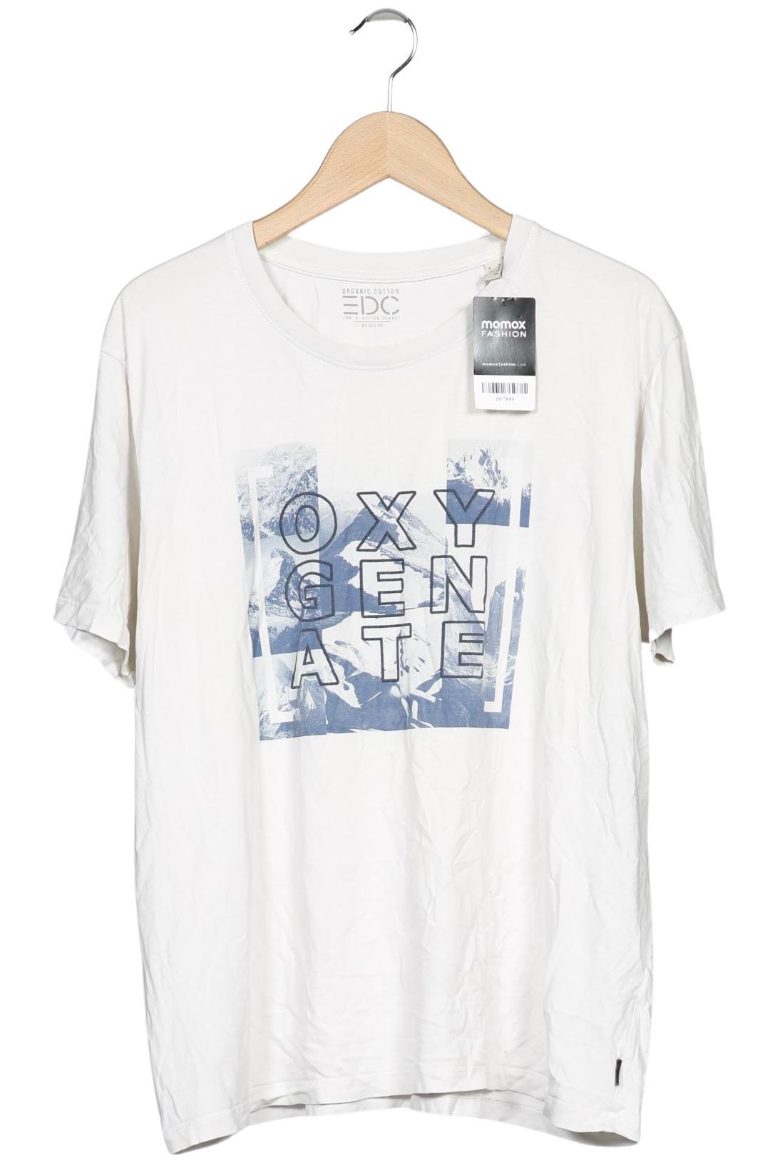 

edc by Esprit Herren T-Shirt, weiß, Gr. 54