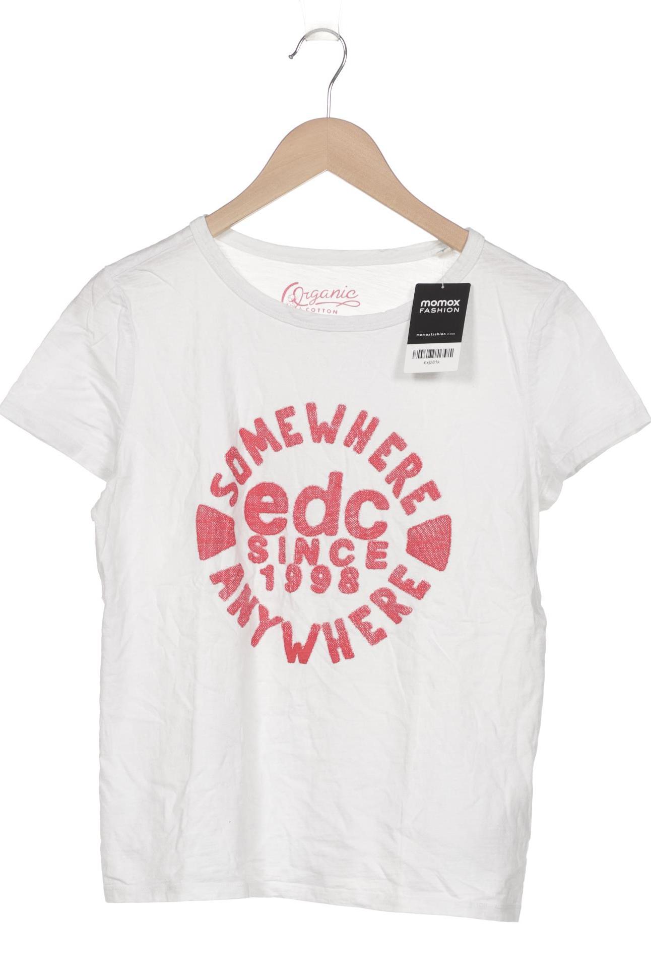 

edc by Esprit Damen T-Shirt, weiß, Gr. 42
