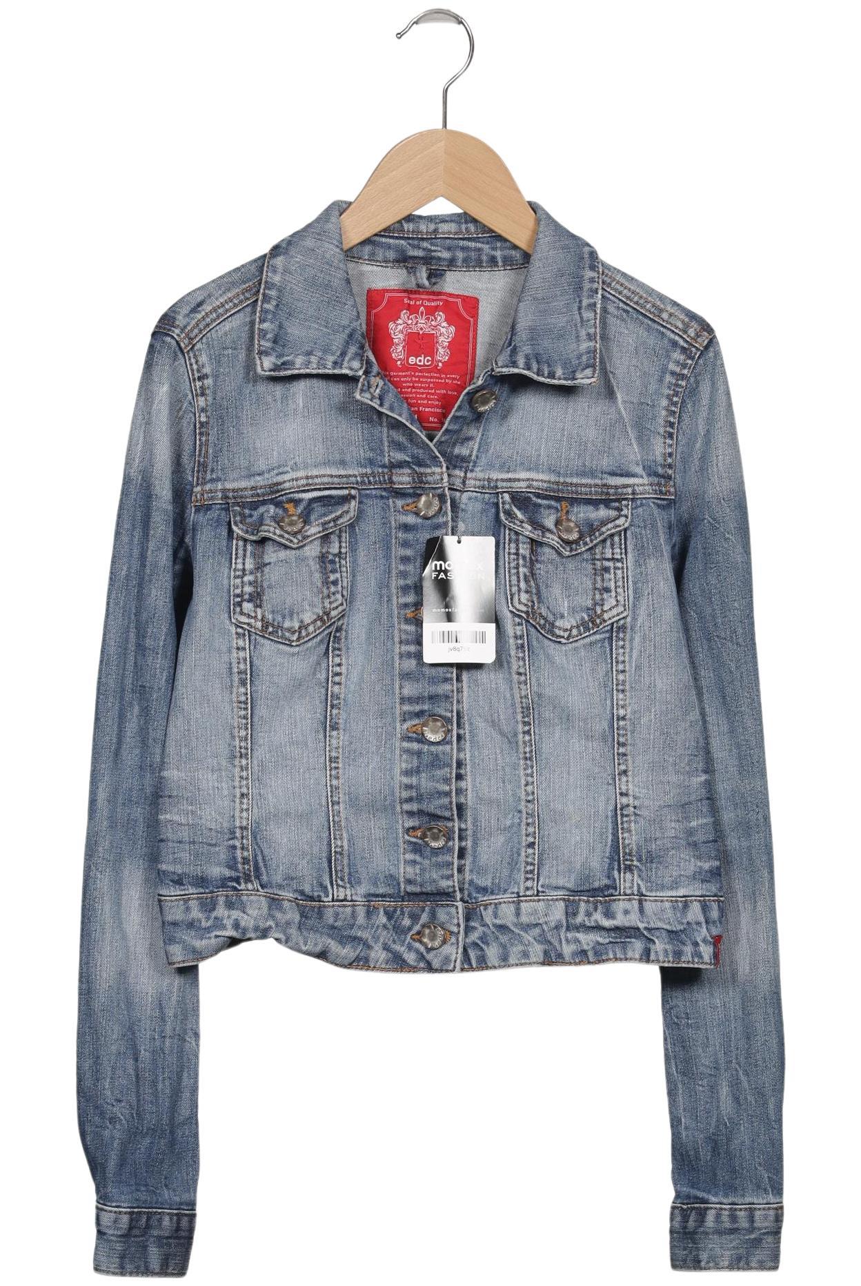 

edc by Esprit Damen Jacke, blau, Gr. 38