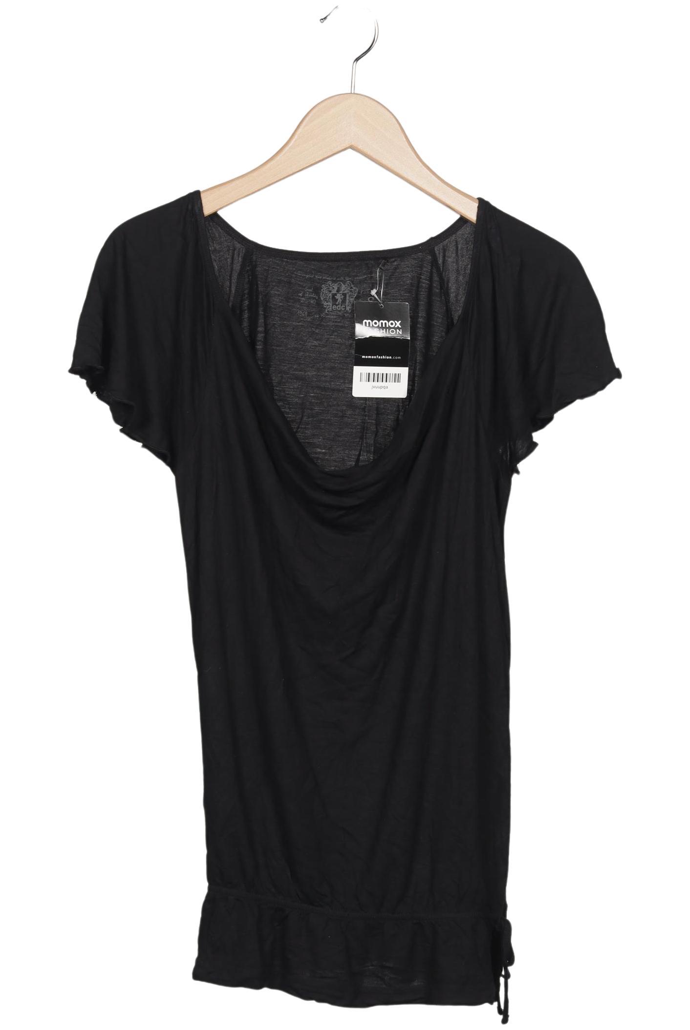 

edc by Esprit Damen T-Shirt, schwarz, Gr. 36