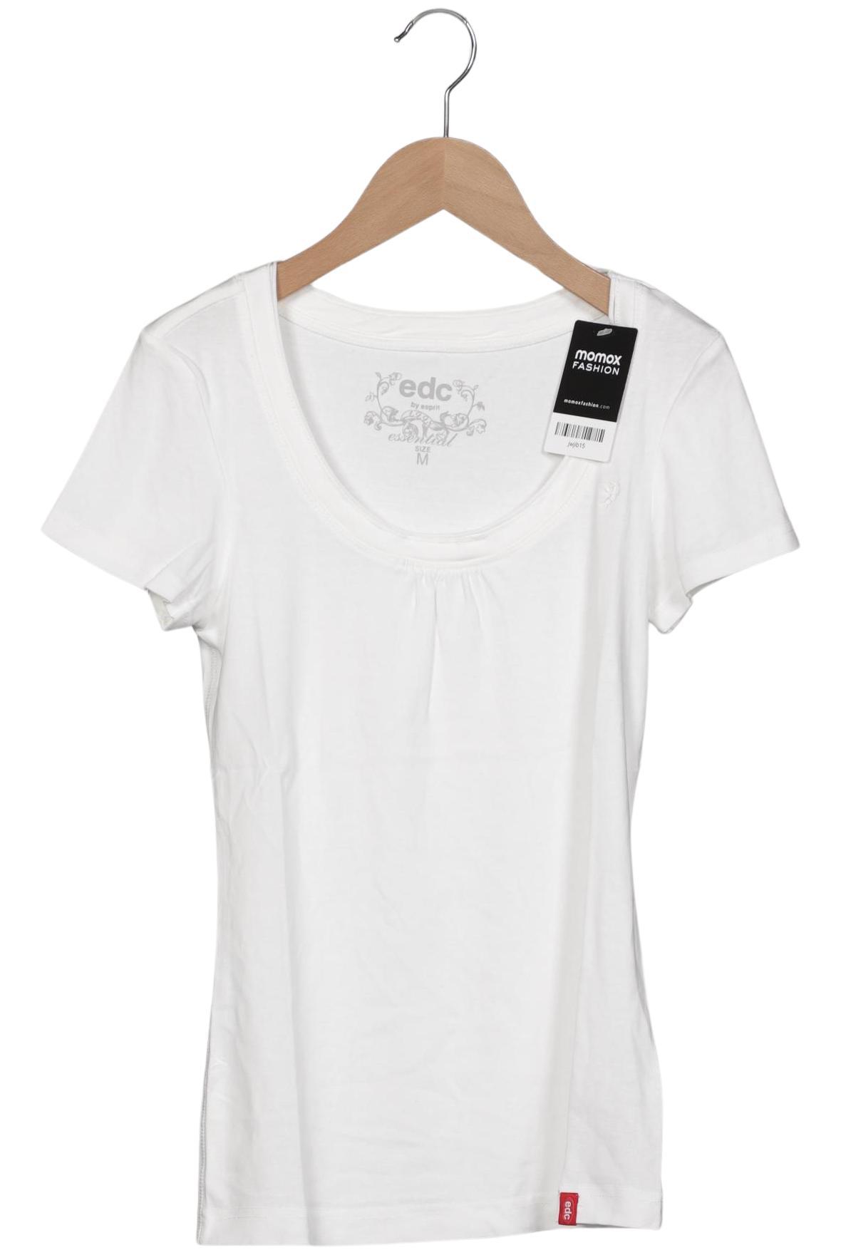 

edc by Esprit Damen T-Shirt, weiß, Gr. 38