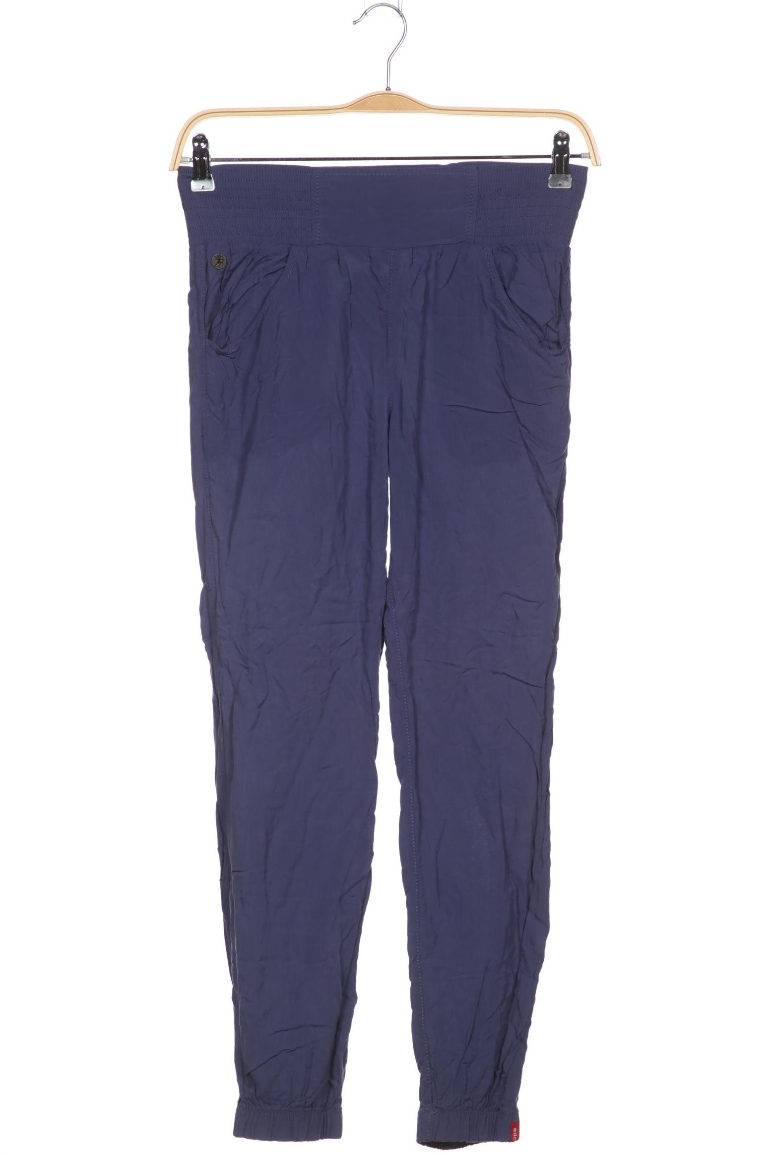 

edc by Esprit Damen Stoffhose, blau, Gr. 34