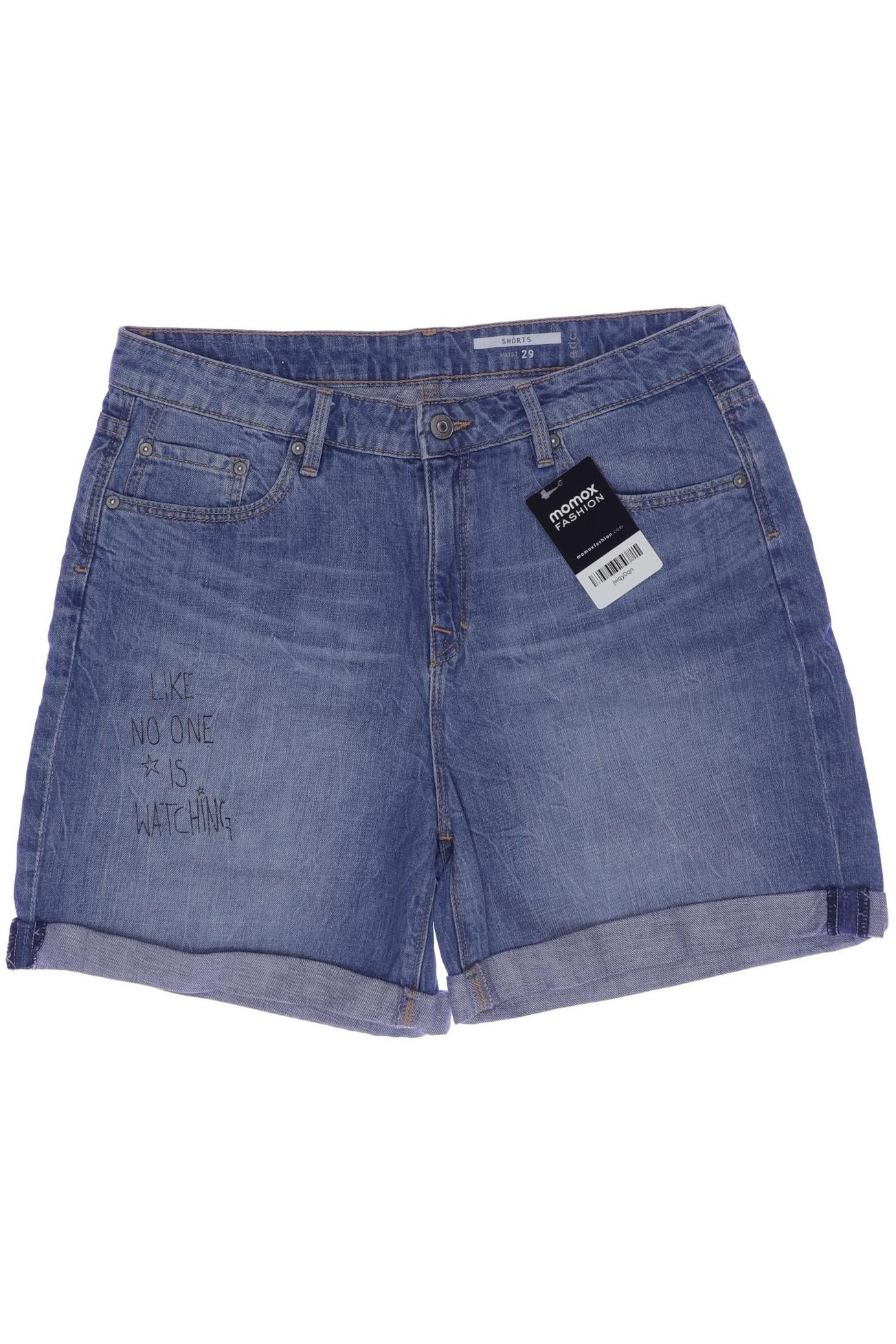 

edc by Esprit Damen Shorts, blau, Gr. 29