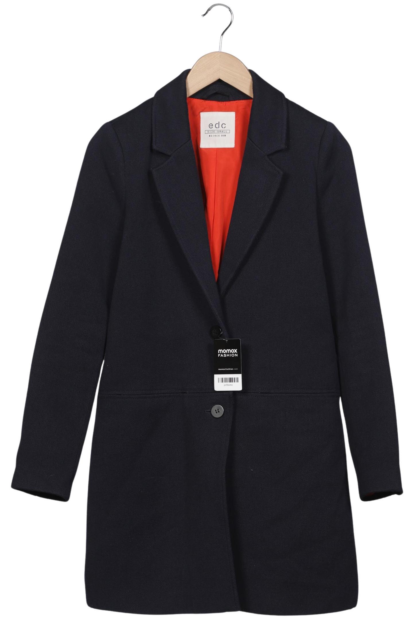 

edc by Esprit Damen Mantel, marineblau, Gr. 36