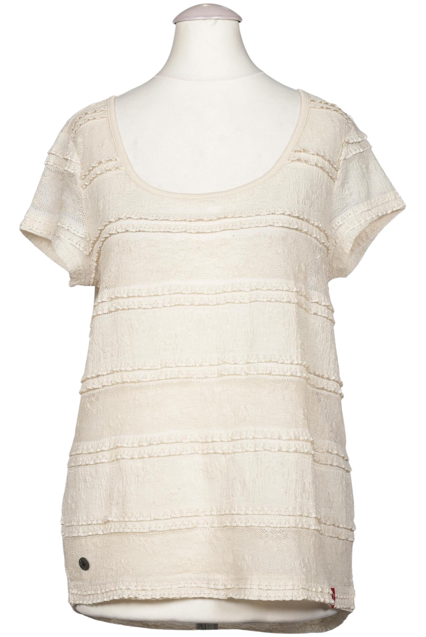 

edc by Esprit Damen T-Shirt, cremeweiß, Gr. 34