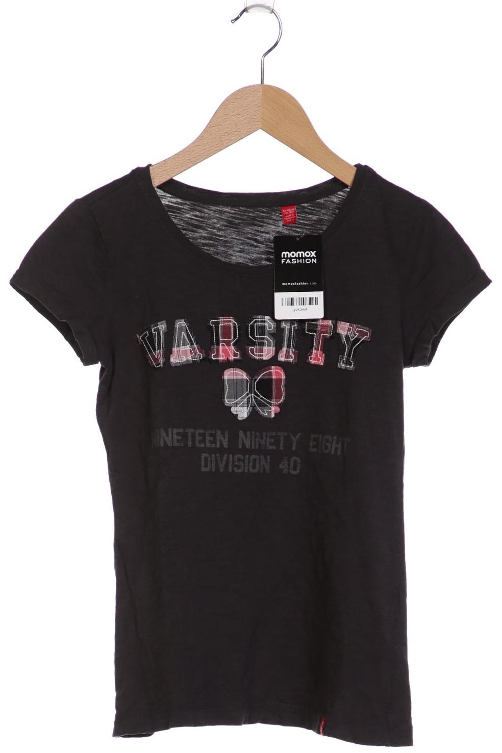 

edc by Esprit Damen T-Shirt, grau, Gr. 34