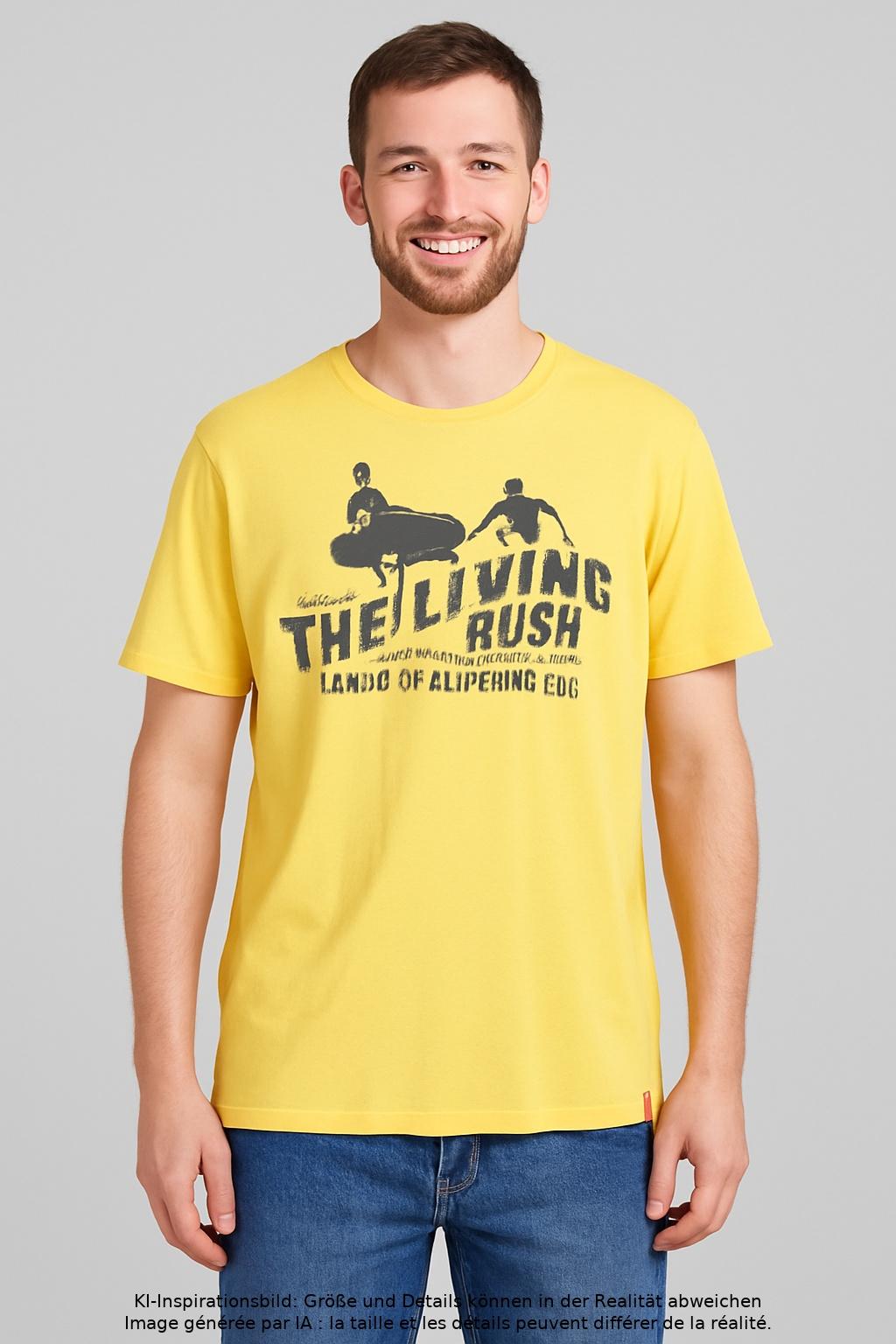 Thumbnail - edc by Esprit Herren T-Shirt, gelb, Gr. 54