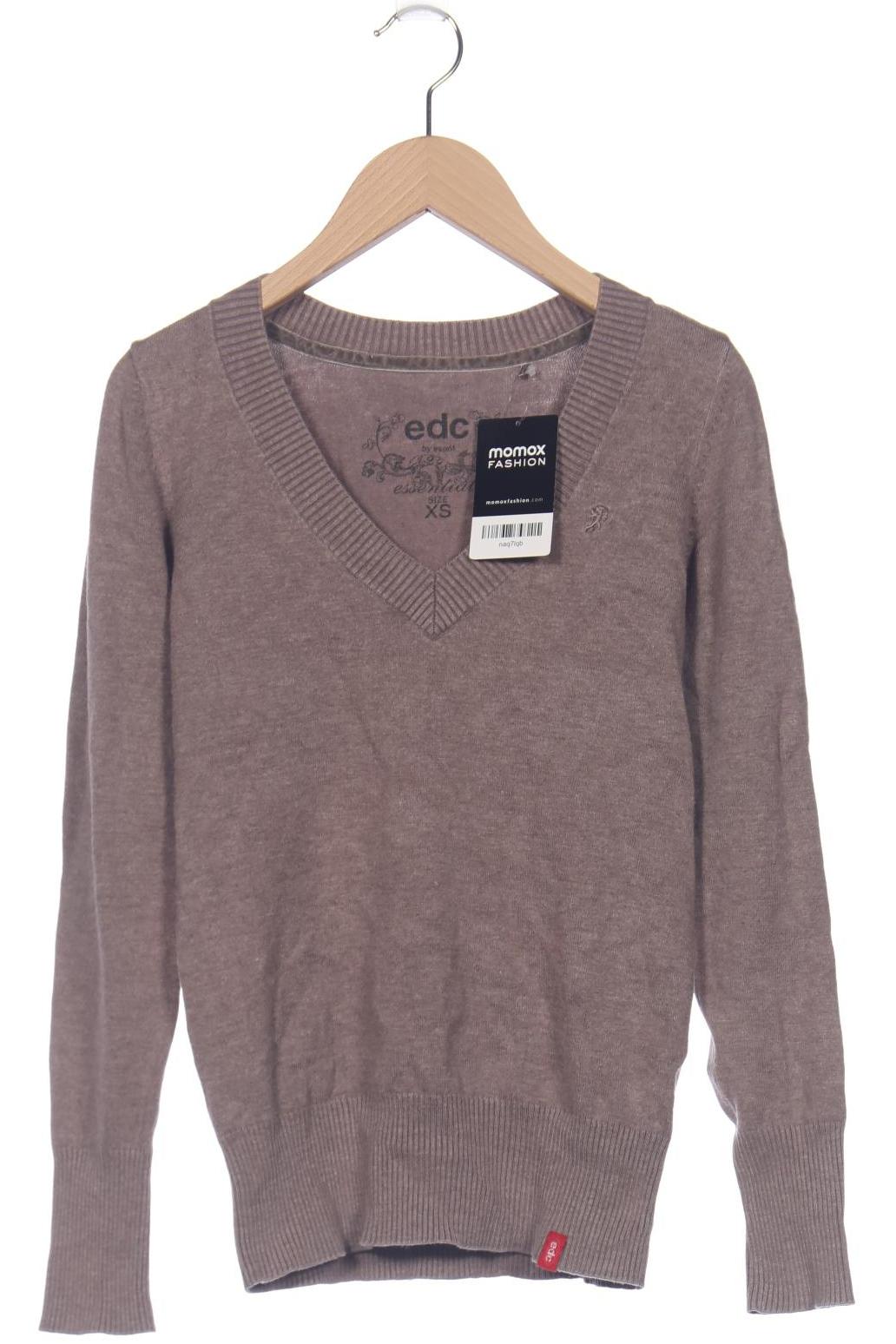 

edc by Esprit Damen Pullover, braun, Gr. 34