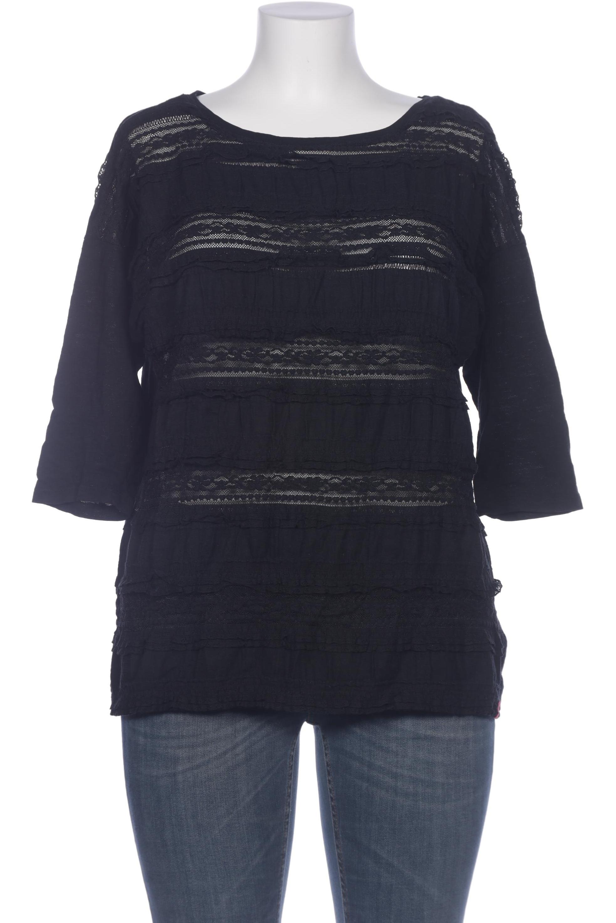 

edc by Esprit Damen Langarmshirt, schwarz, Gr. 44