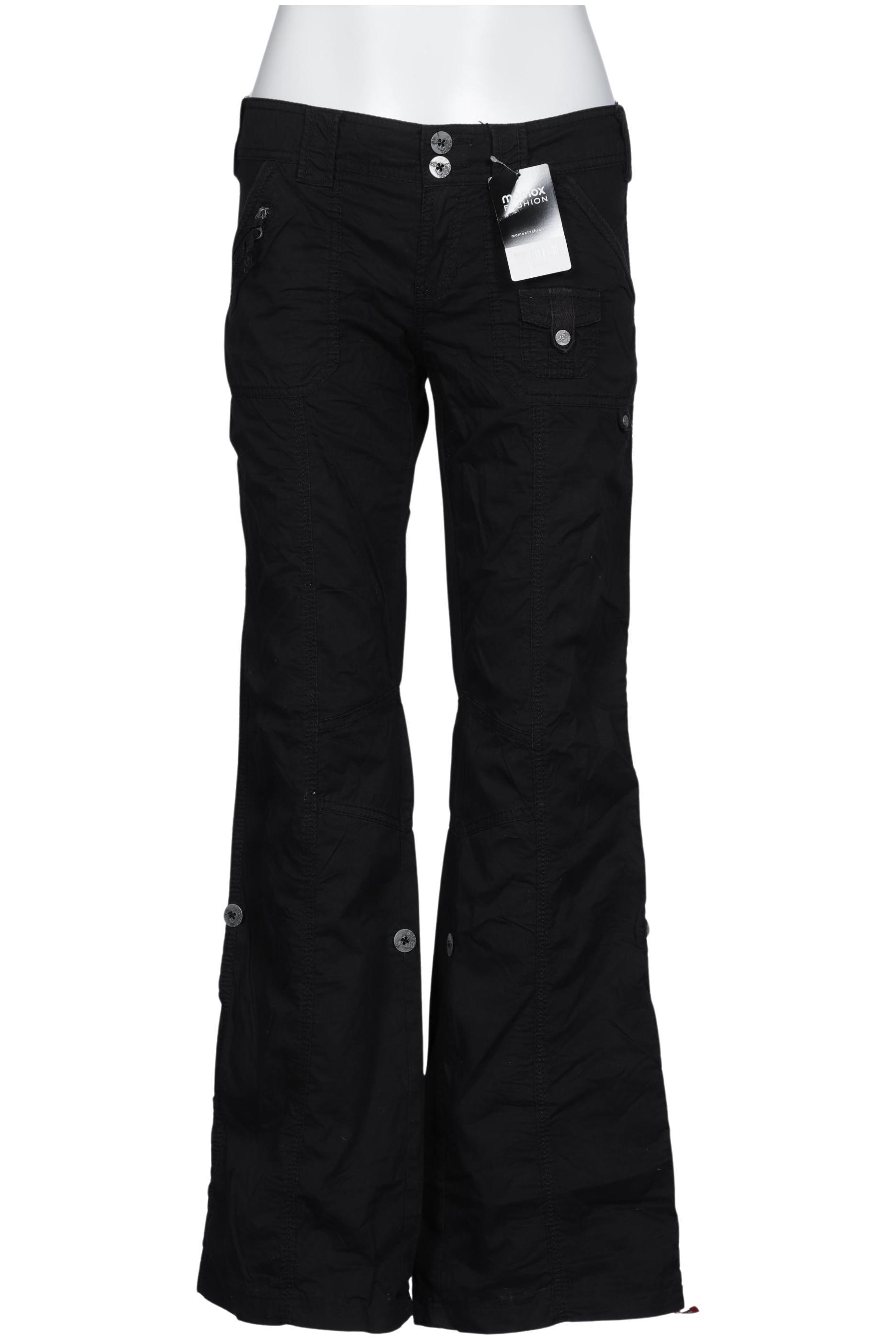 

edc by Esprit Damen Stoffhose, schwarz, Gr. 38