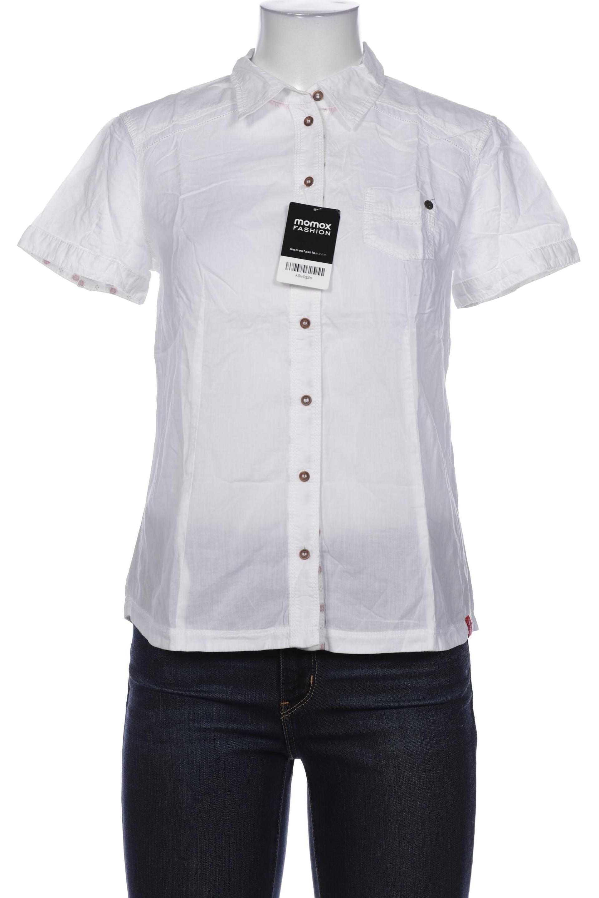 

edc by Esprit Damen Bluse, weiß, Gr. 38