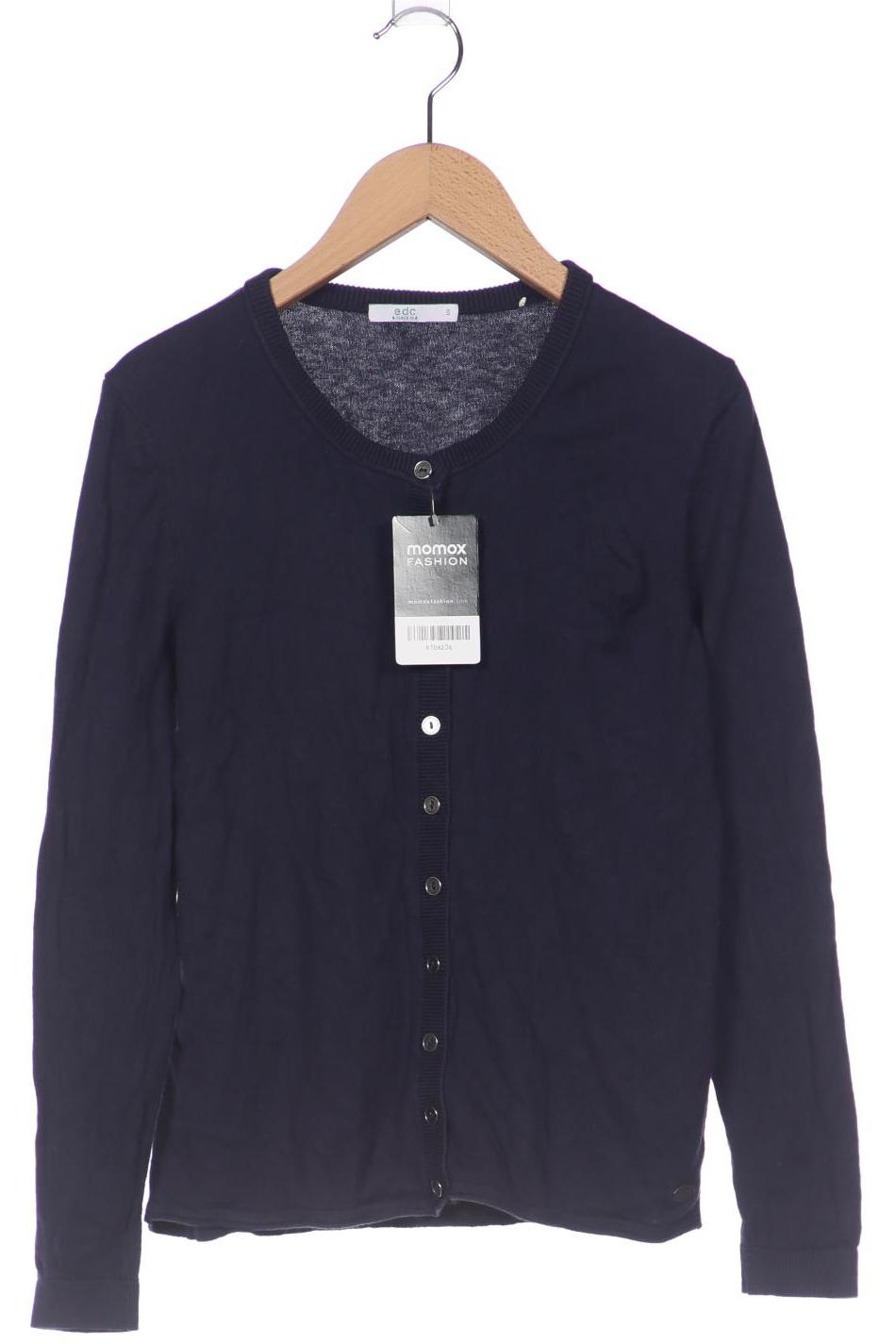 

edc by Esprit Damen Strickjacke, marineblau, Gr. 36