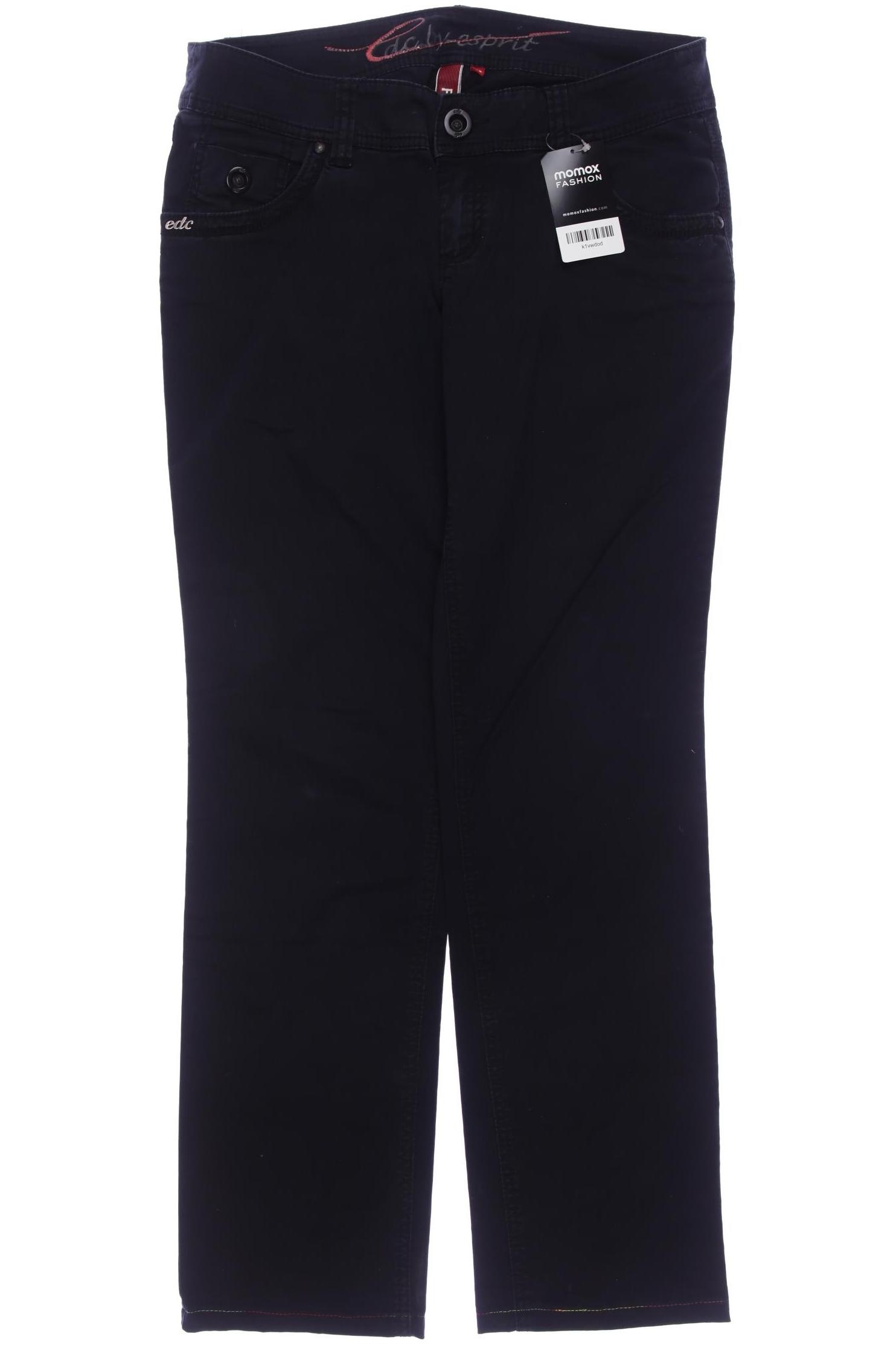 

edc by Esprit Damen Stoffhose, schwarz, Gr. 40