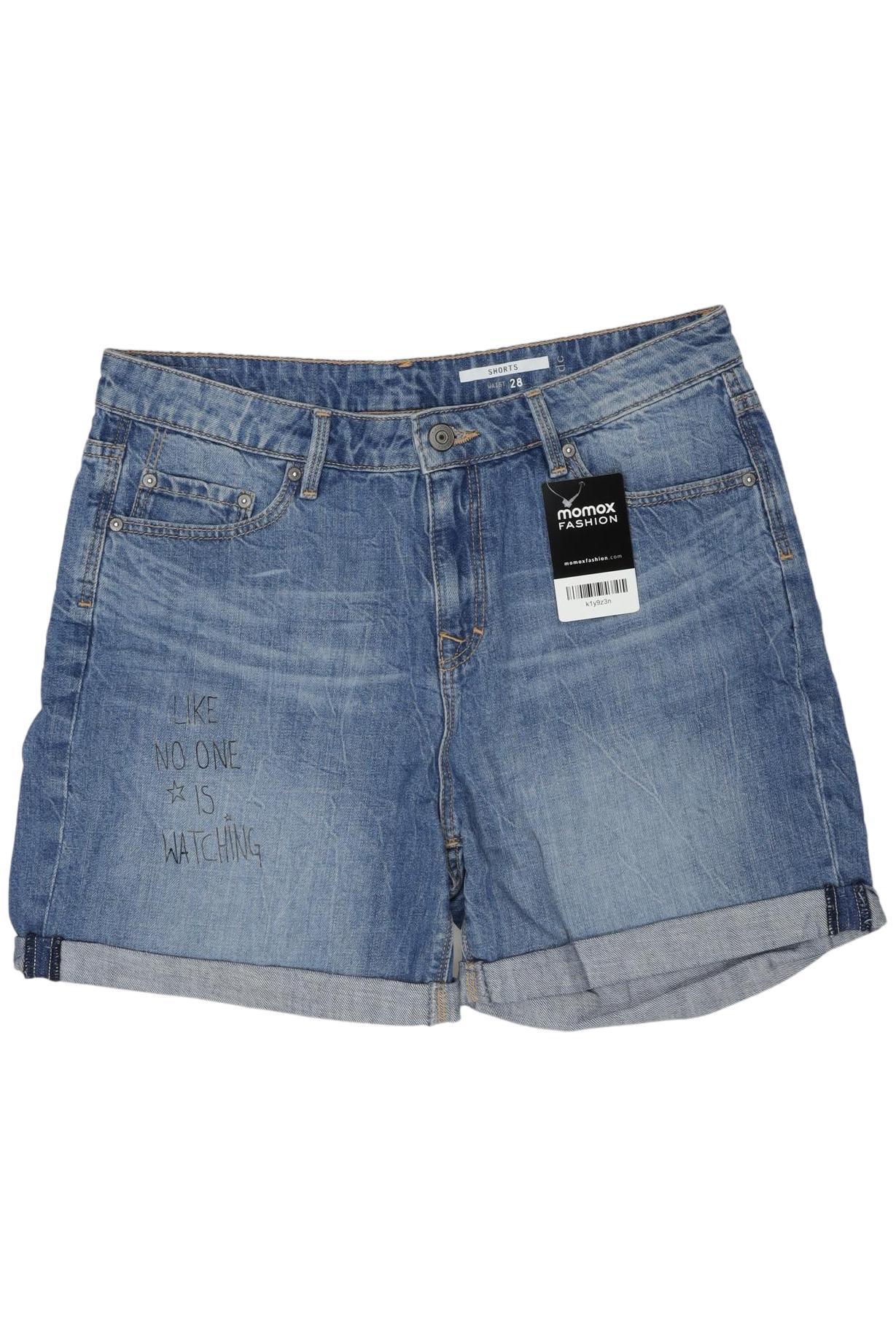 

edc by Esprit Damen Shorts, blau, Gr. 28