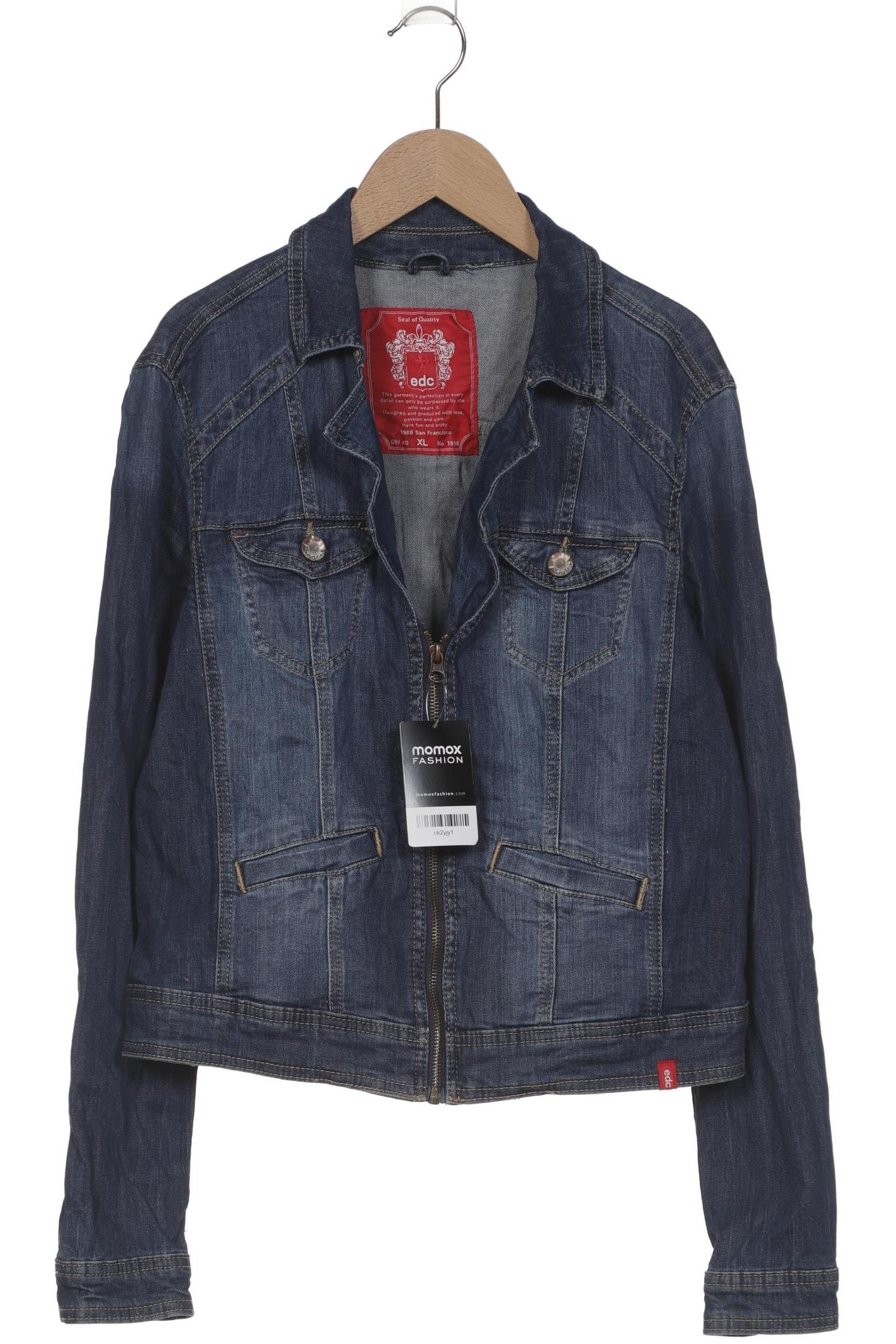 

edc by Esprit Damen Jacke, blau, Gr. 44