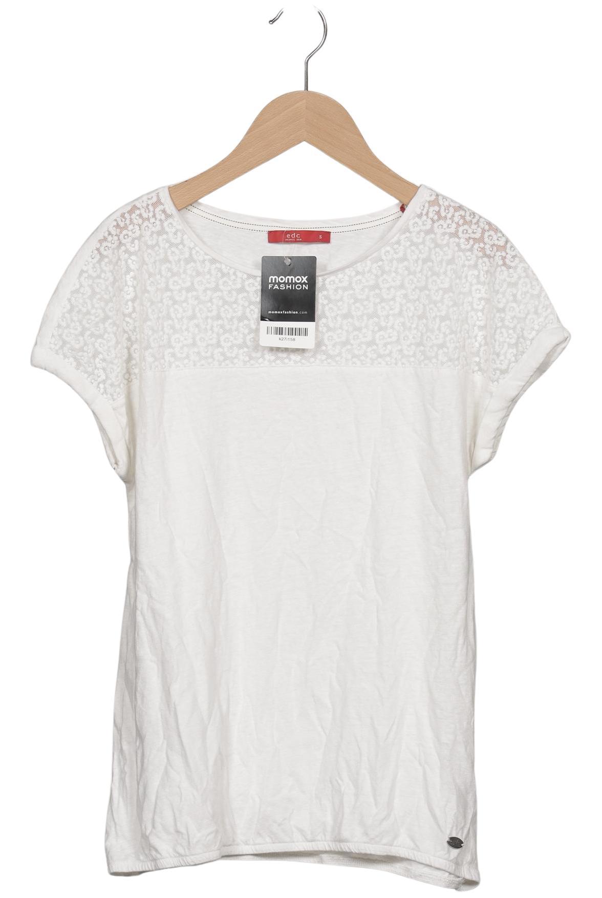 

edc by Esprit Damen T-Shirt, weiß, Gr. 36