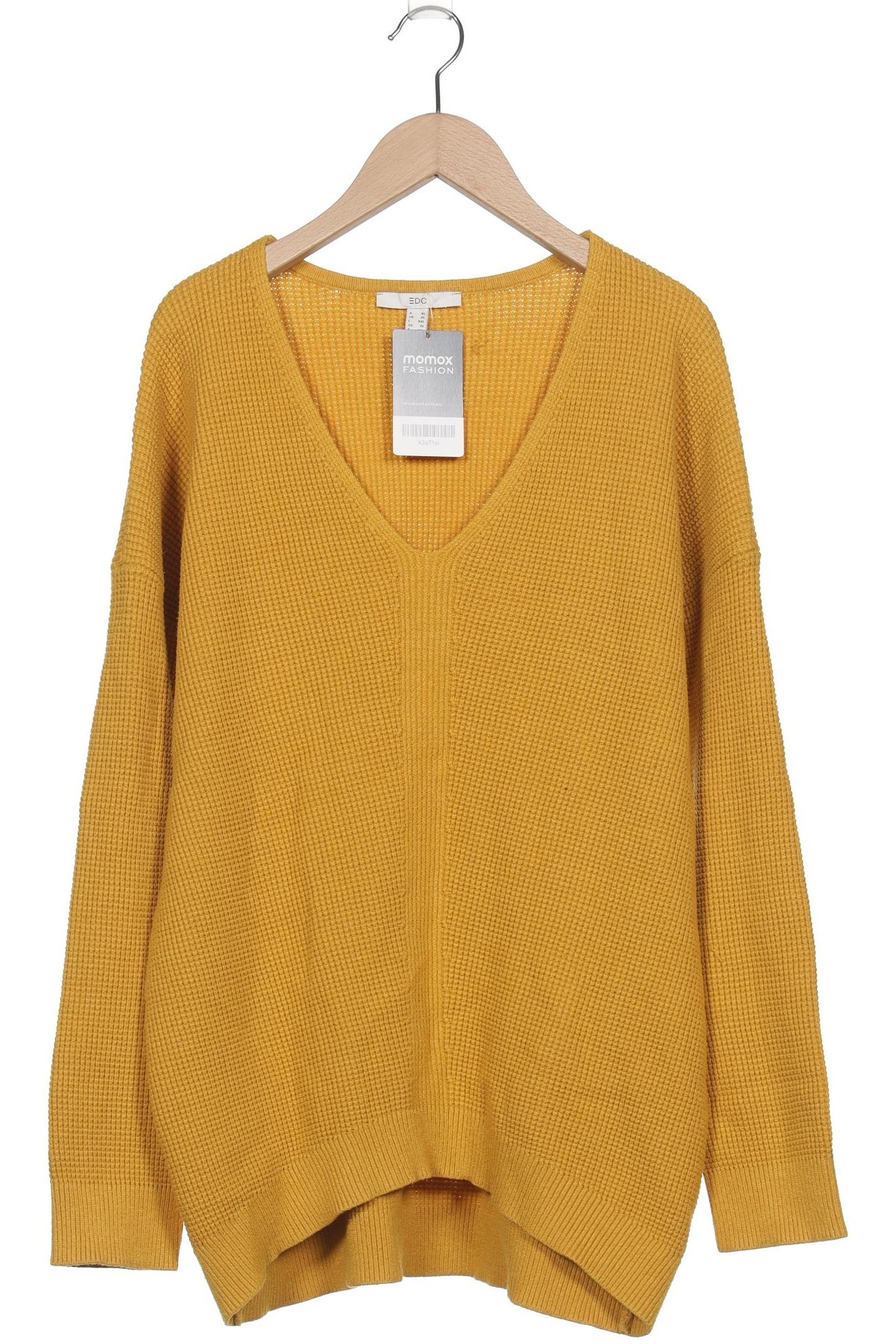 

edc by Esprit Damen Pullover, gelb, Gr. 44