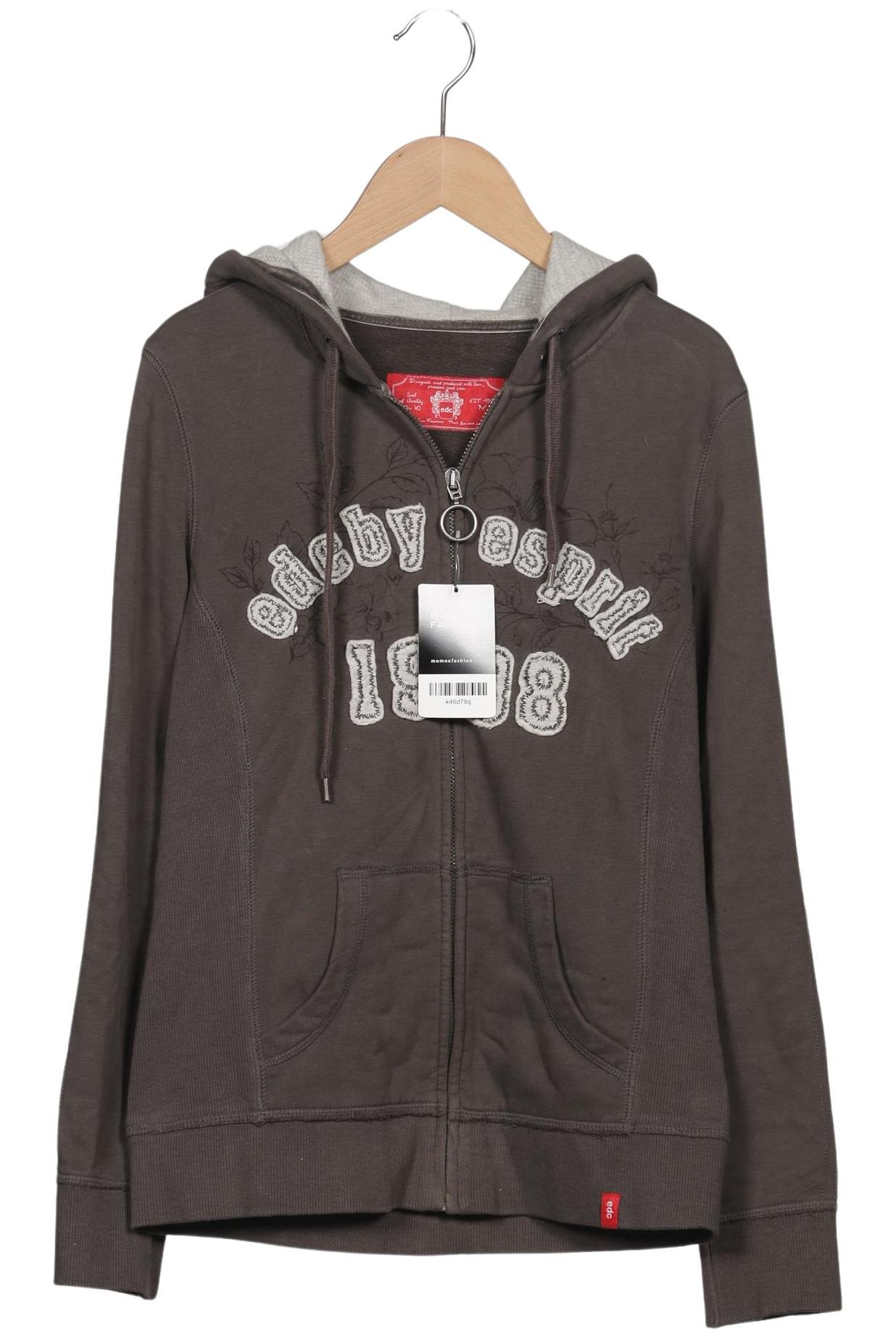 

edc by Esprit Damen Kapuzenpullover, grau, Gr. 40