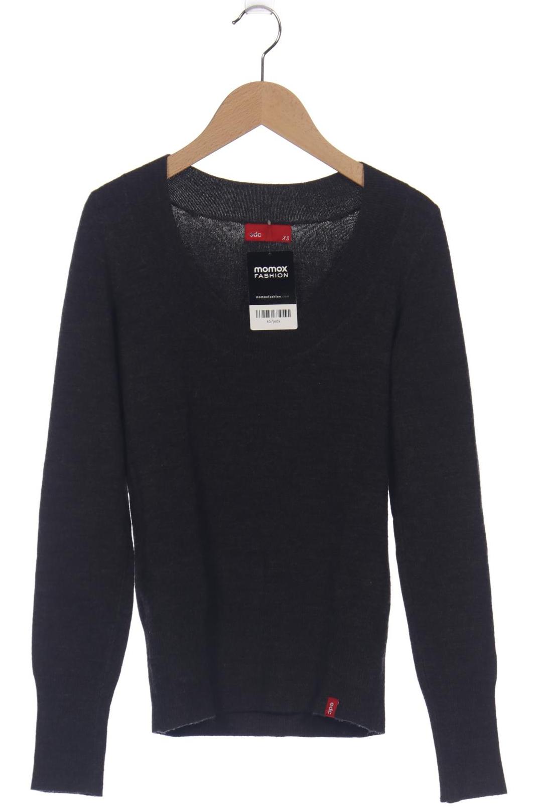 

edc by Esprit Damen Pullover, grau, Gr. 34