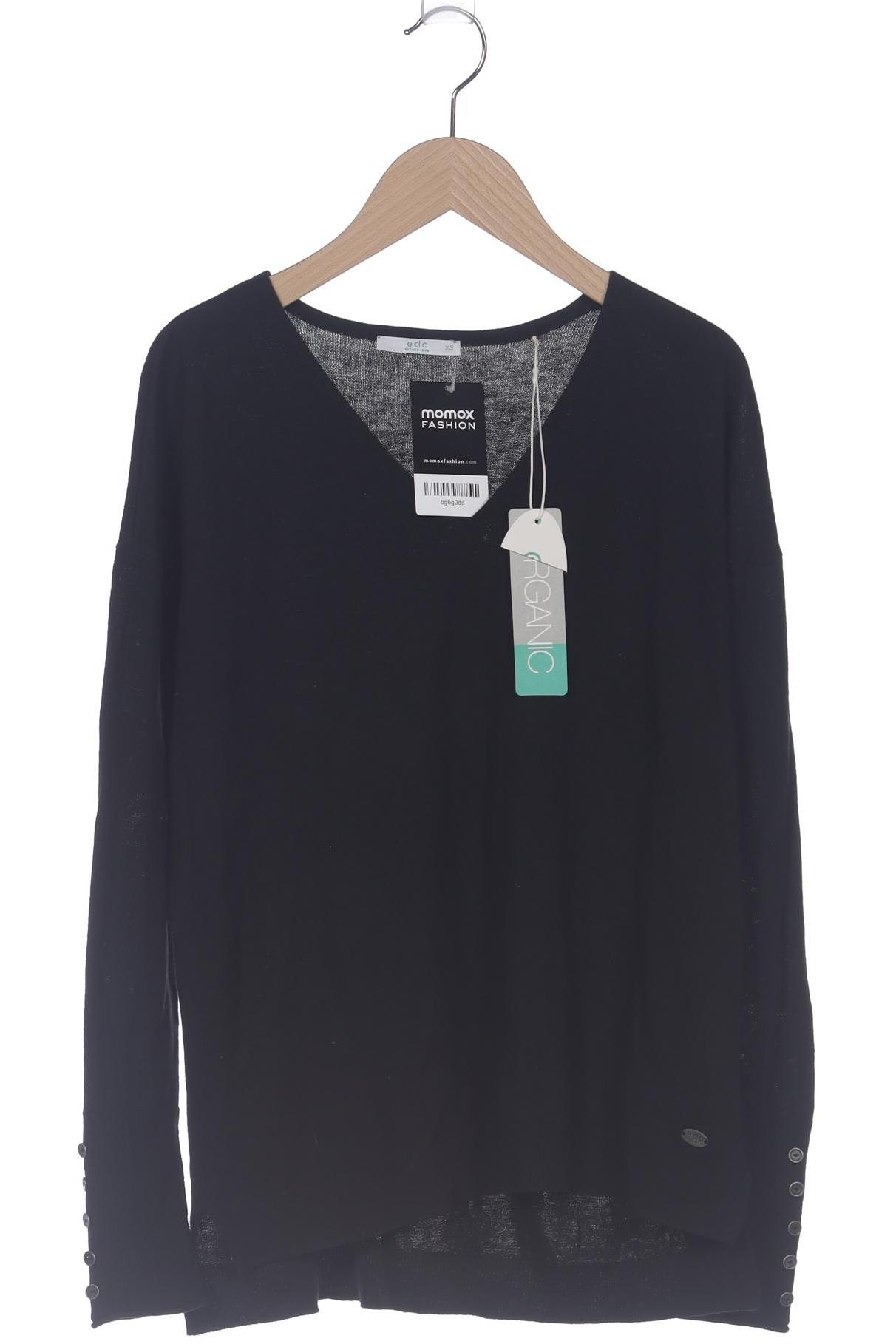 

edc by Esprit Damen Pullover, schwarz, Gr. 34