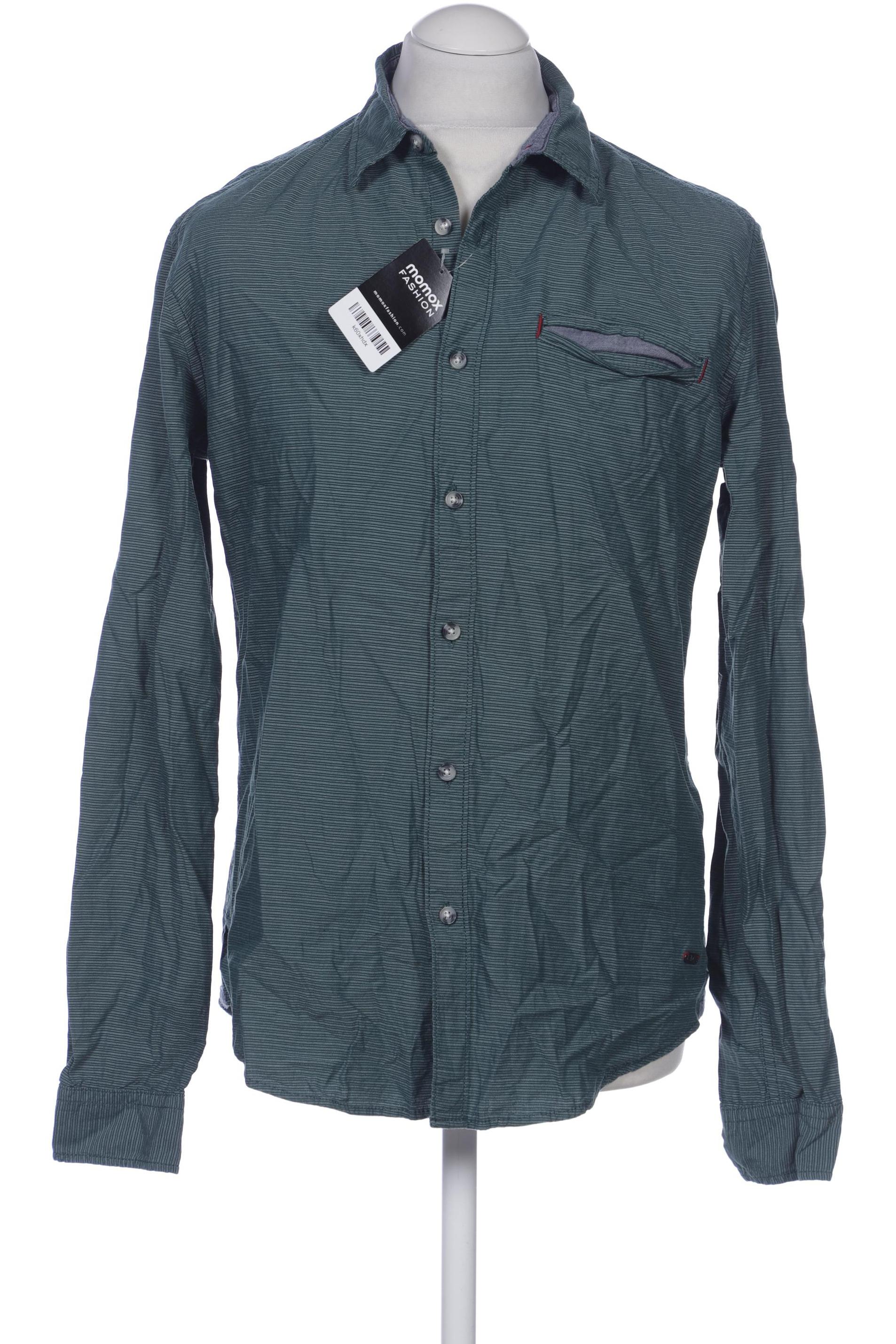 

edc by Esprit Herren Hemd, grün, Gr. 48