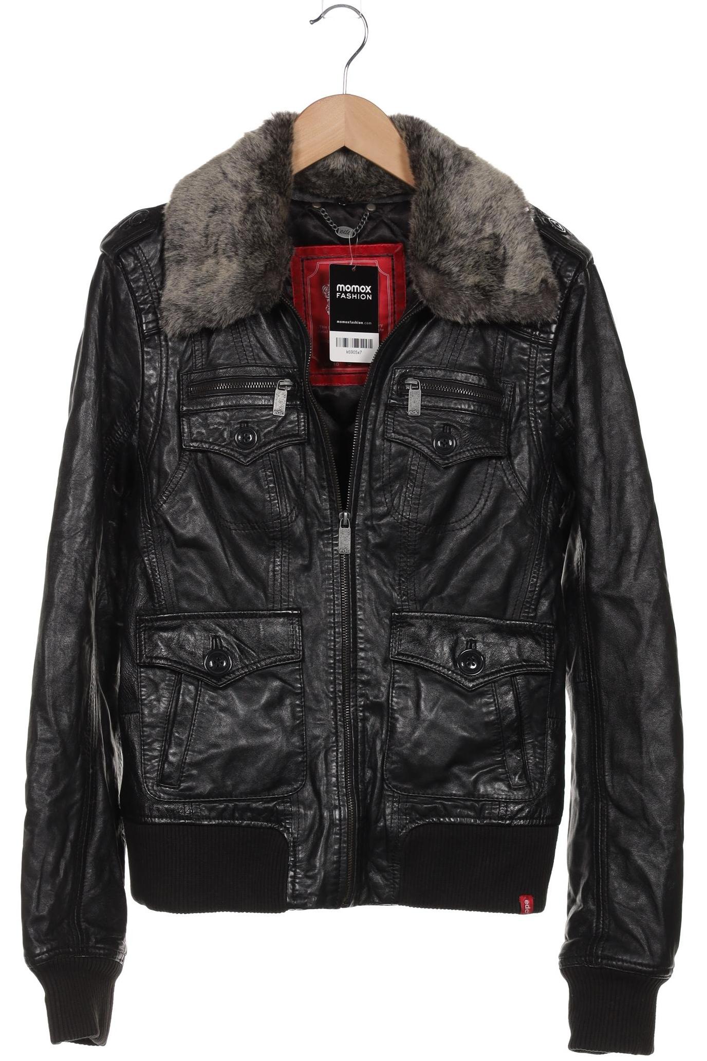 

edc by Esprit Damen Jacke, schwarz, Gr. 36