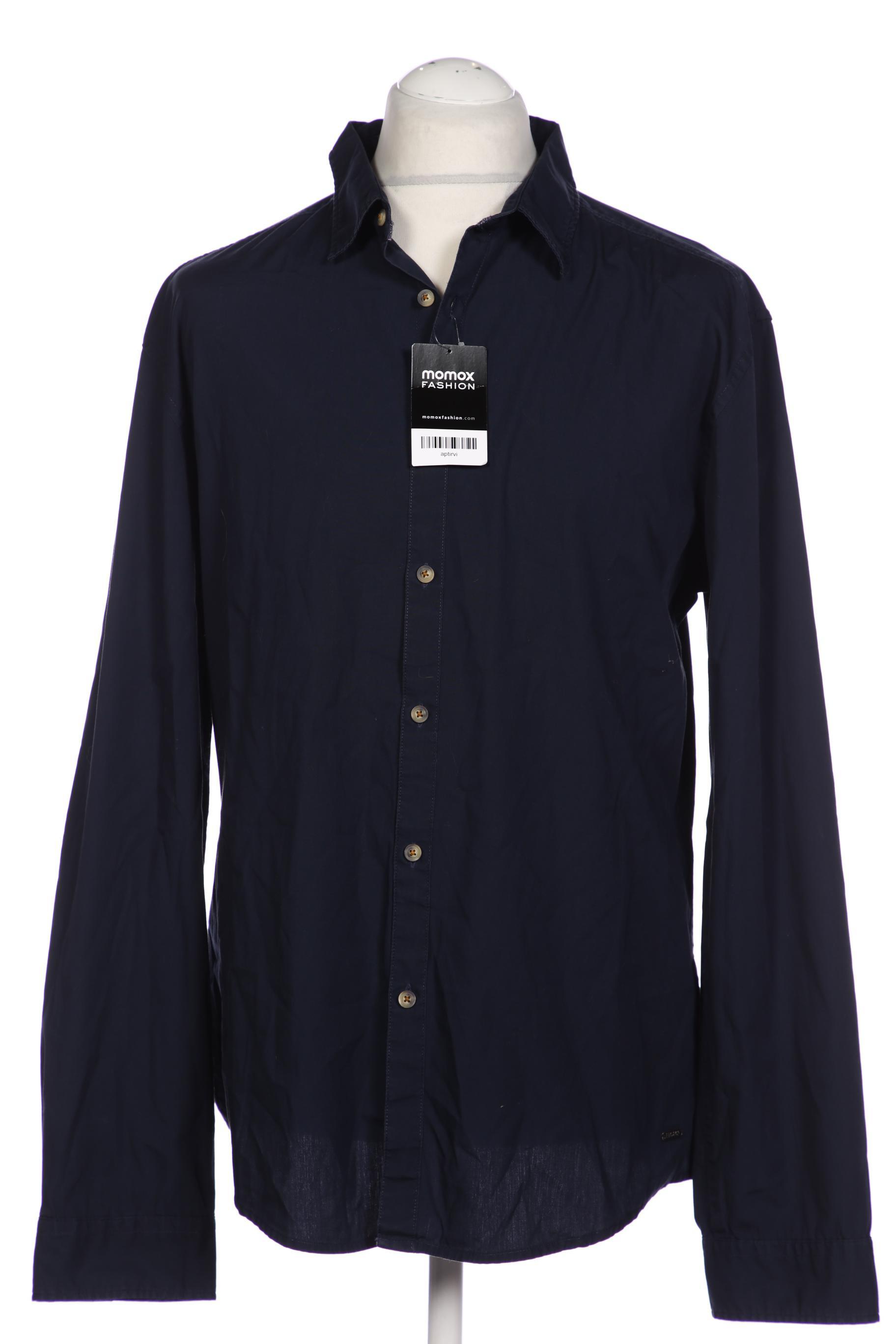 

edc by Esprit Herren Hemd, marineblau, Gr. 54