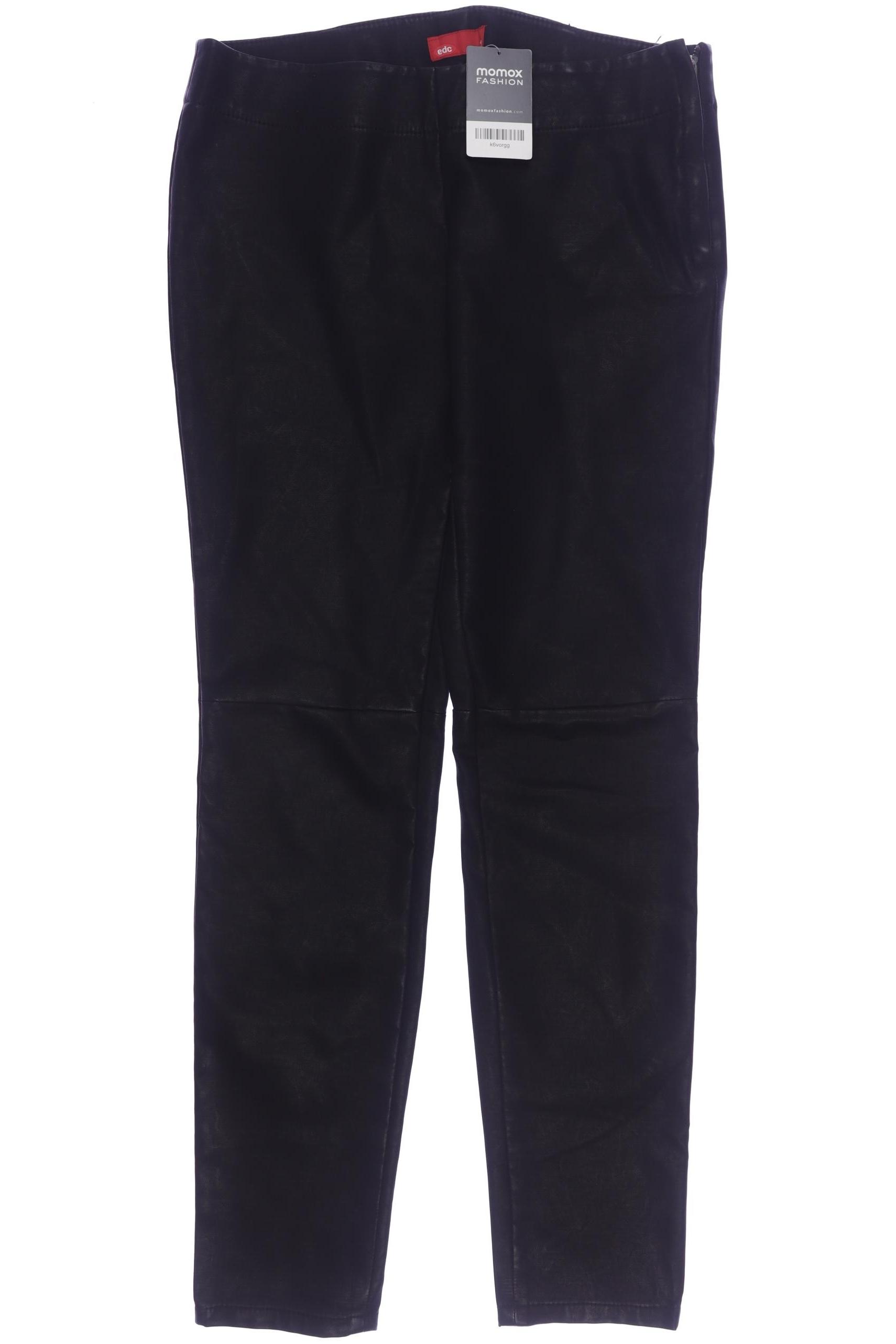 

edc by Esprit Damen Stoffhose, schwarz, Gr. 38